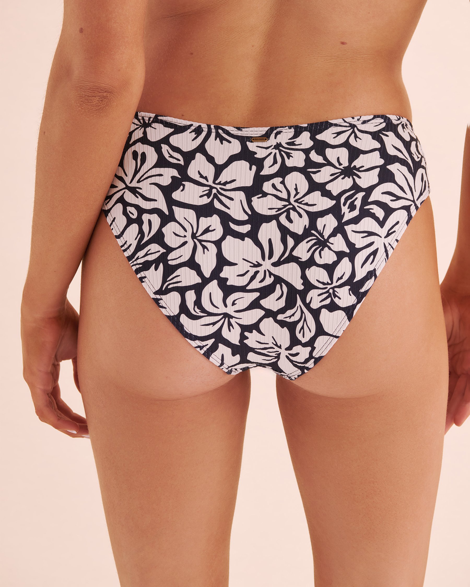 RIP CURL Bas de bikini échancré Las Flores Bleu-marin et gris 0MOWSW - Voir4