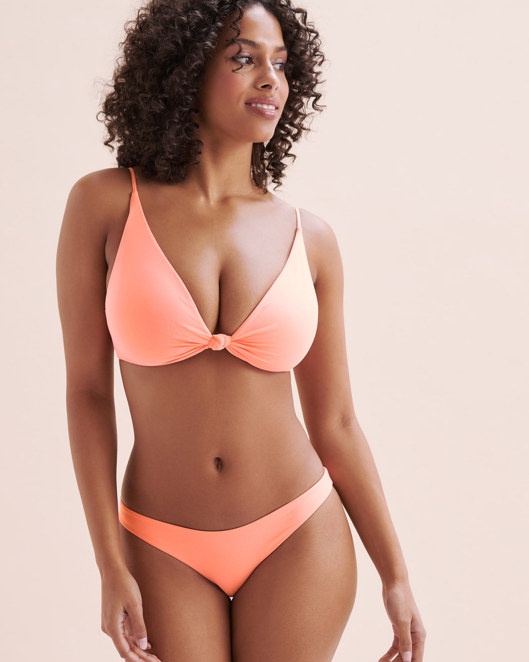 O'NEILL Haut de bikini triangle noué Saltwater Solids Pismo Rose désert SP5474003T - Voir1
