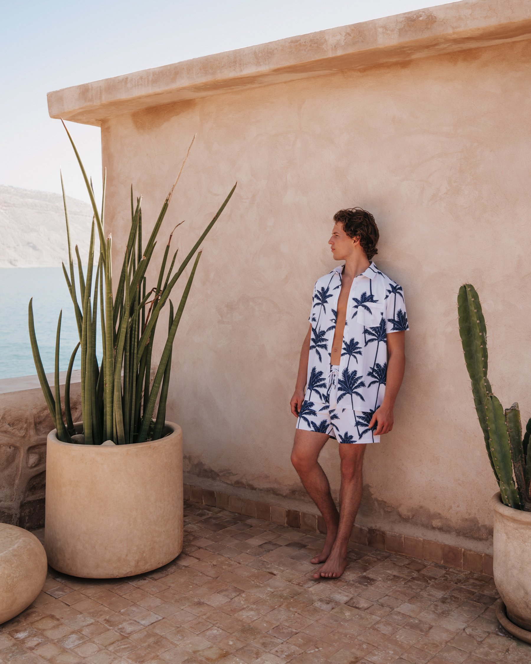 HAMABE Chemise à manches courtes Blanc brillant 04100033 - View2