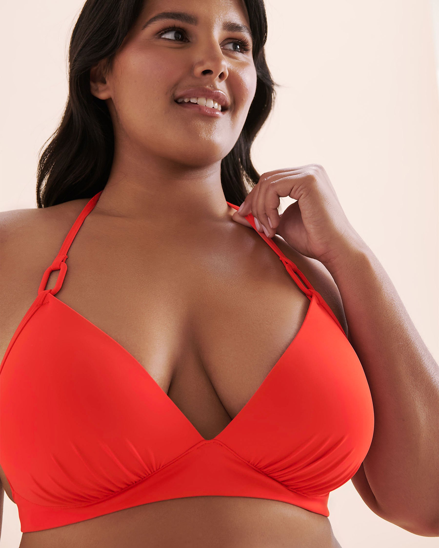 COSTA DEL REY Haut de bikini triangle Rouge feu 01100432 - Voir11