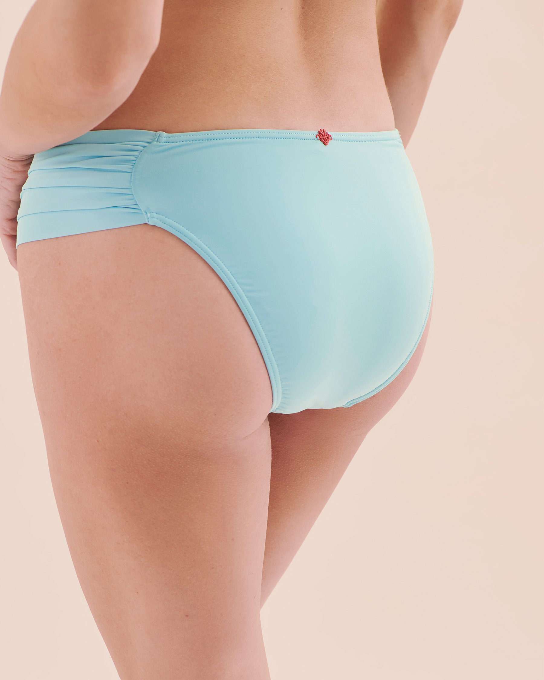 COSTA DEL REY Mid Rise Brazilian Bikini Bottom Antigua Blue 01300410 - View6