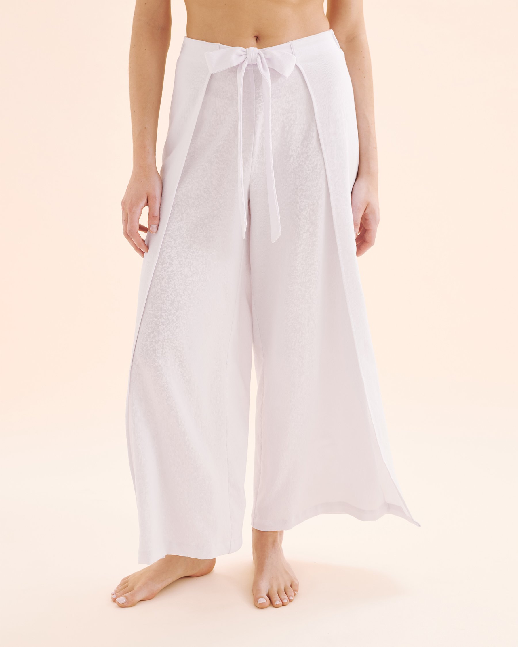 COSTA DEL REY Crepe Crinkle Pants Brilliant White 02200094 - View1