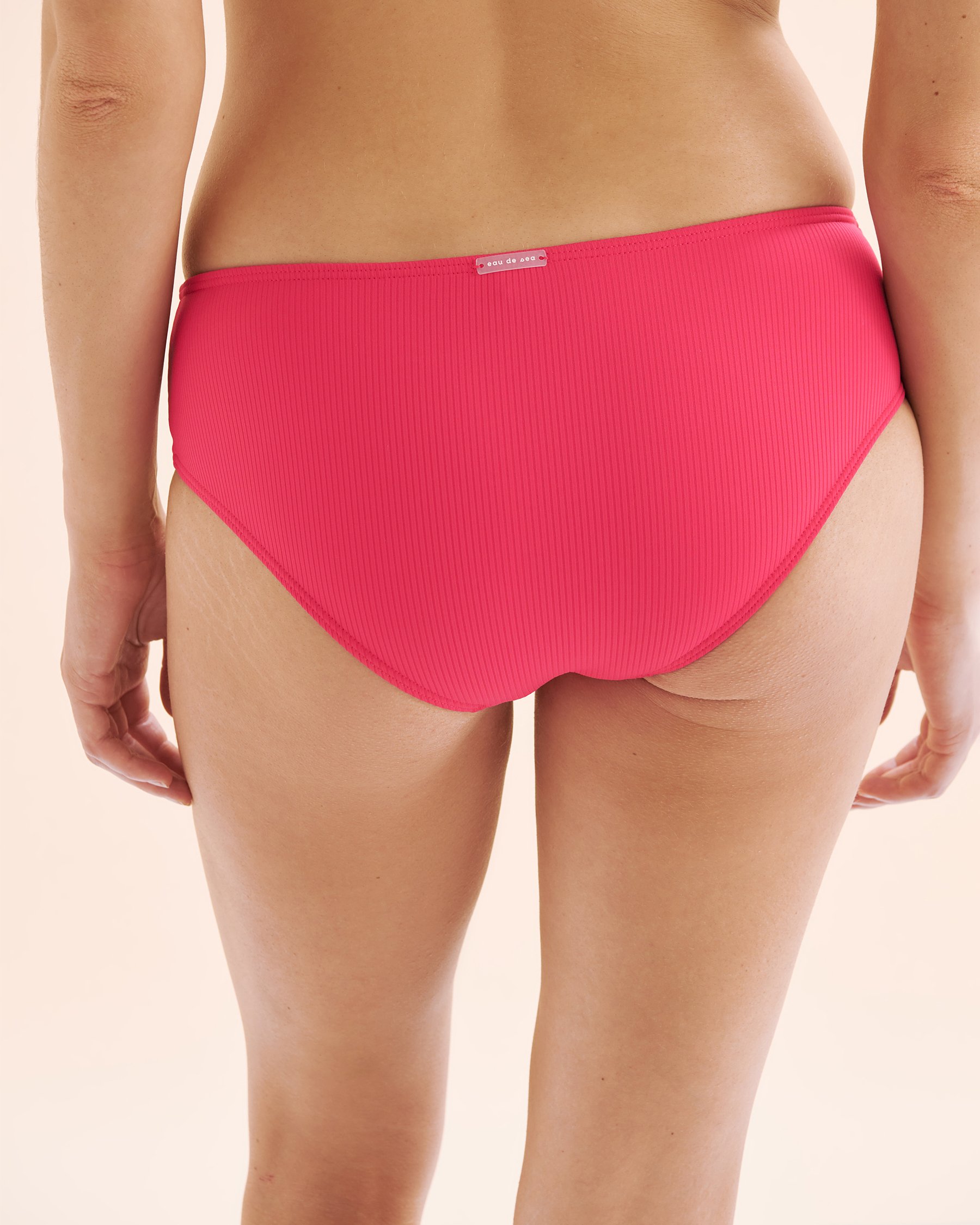 EAU DE SEA Bas de bikini taille basse côtelé Sea Rose brillant 01300458 - View2