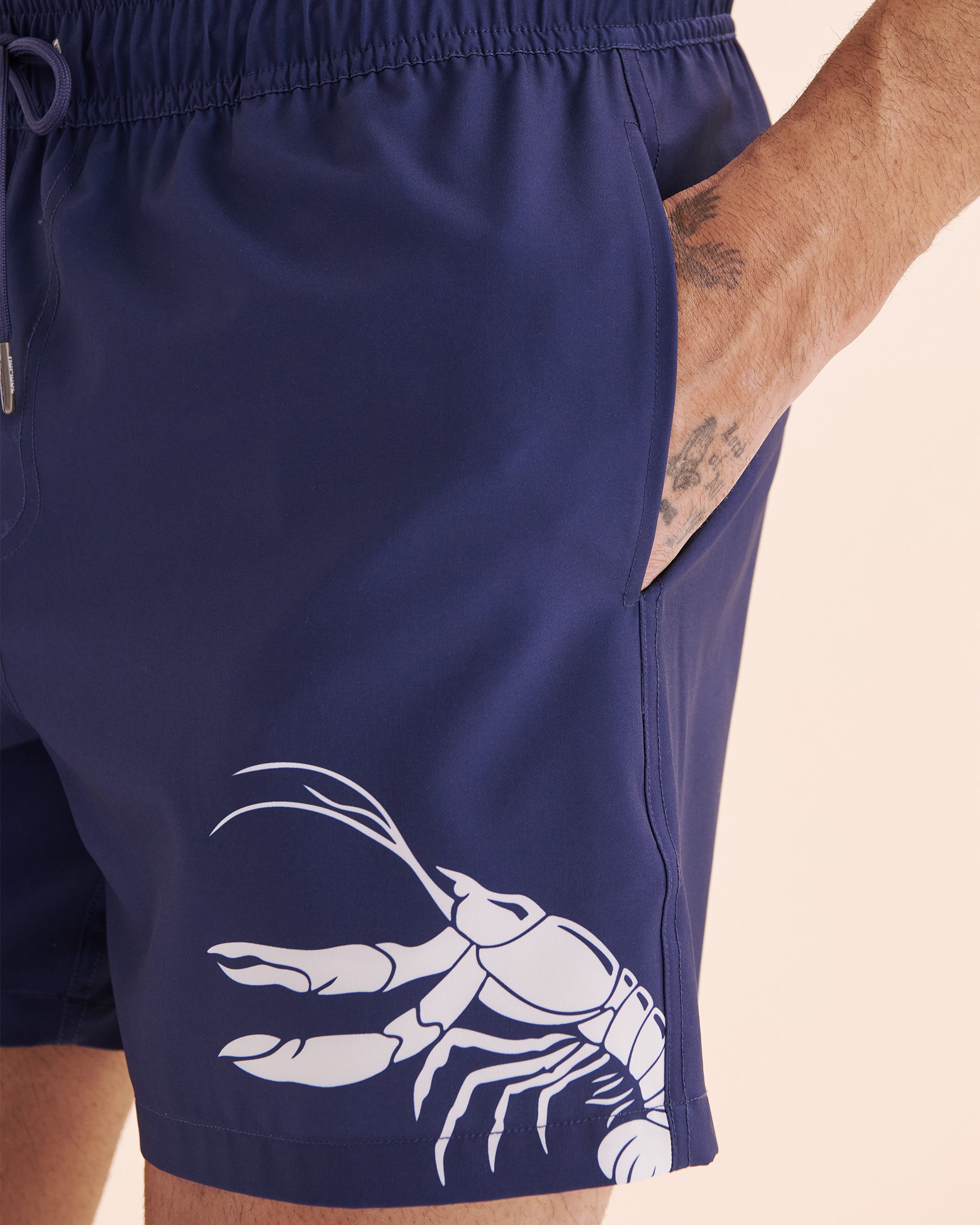 HAMABE Volley Swimsuit With Long Liner Medieval Blue 03100049 - View4