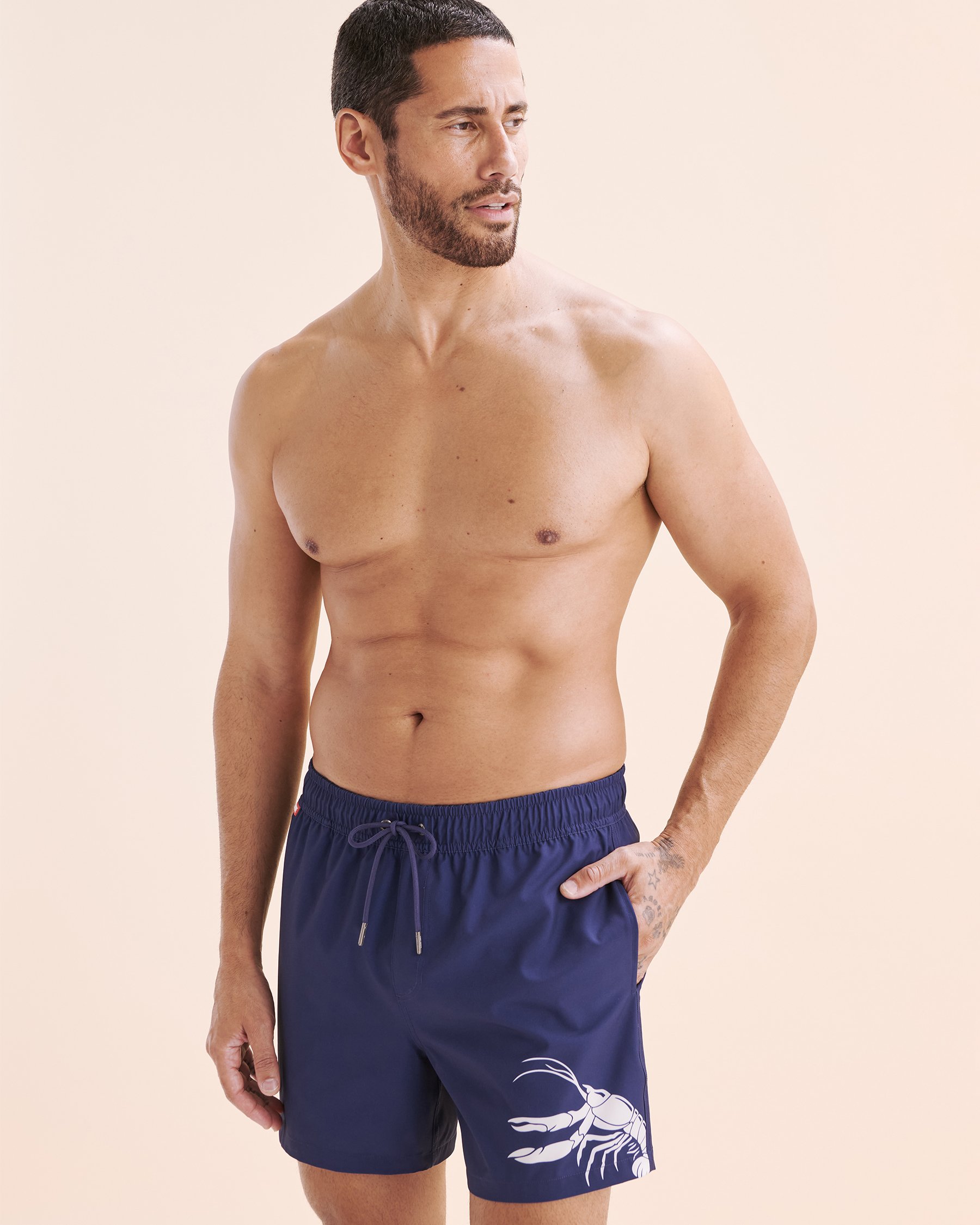 HAMABE Volley Swimsuit With Long Liner Medieval Blue 03100049 - View5