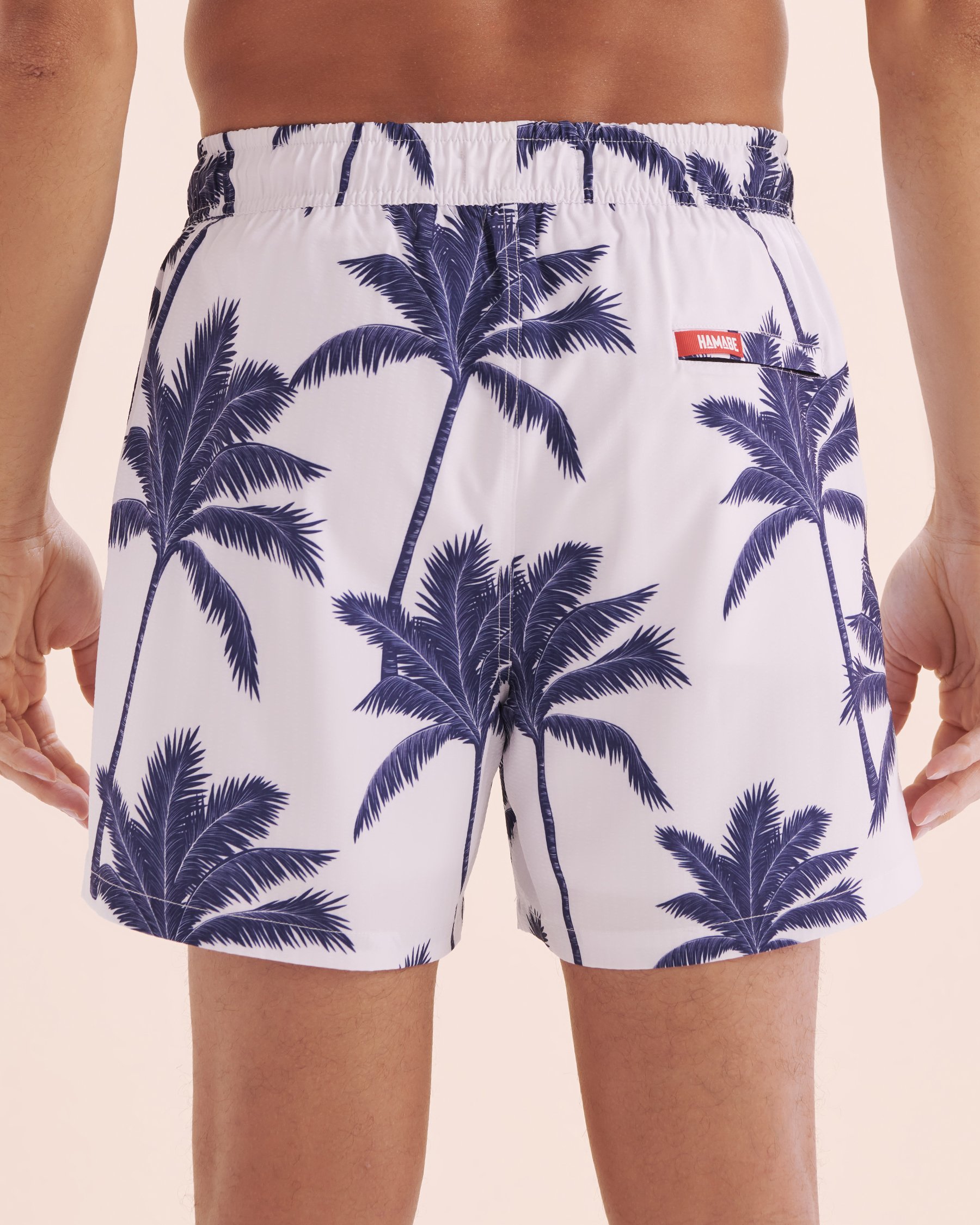 HAMABE Maillot volley seersucker avec longue doublure Blanc brillant 03100050 - Voir5