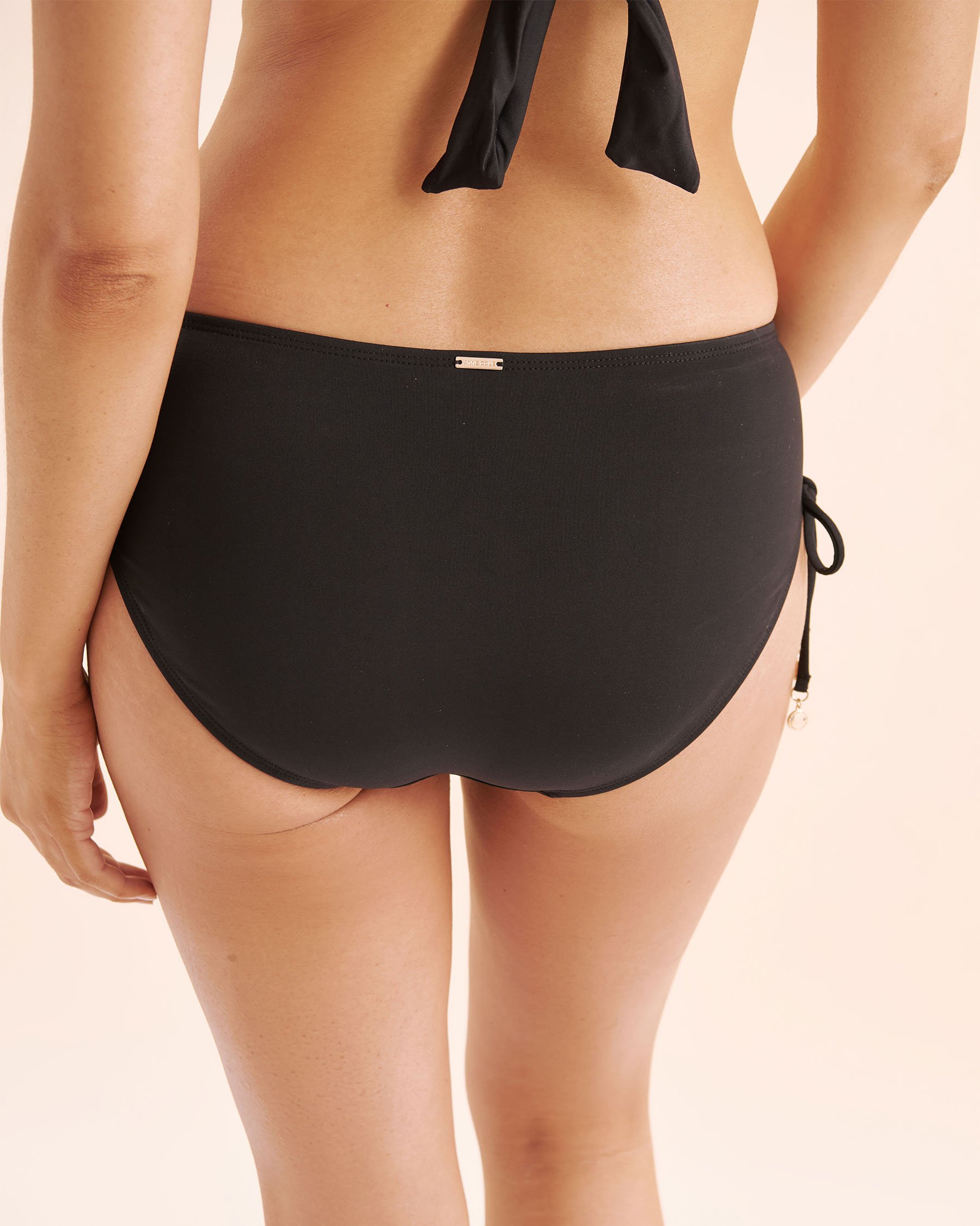 ANNE COLE Bas de bikini Live In Color Alex à nouer sur les côtés Noir MYMB30001 - Voir6
