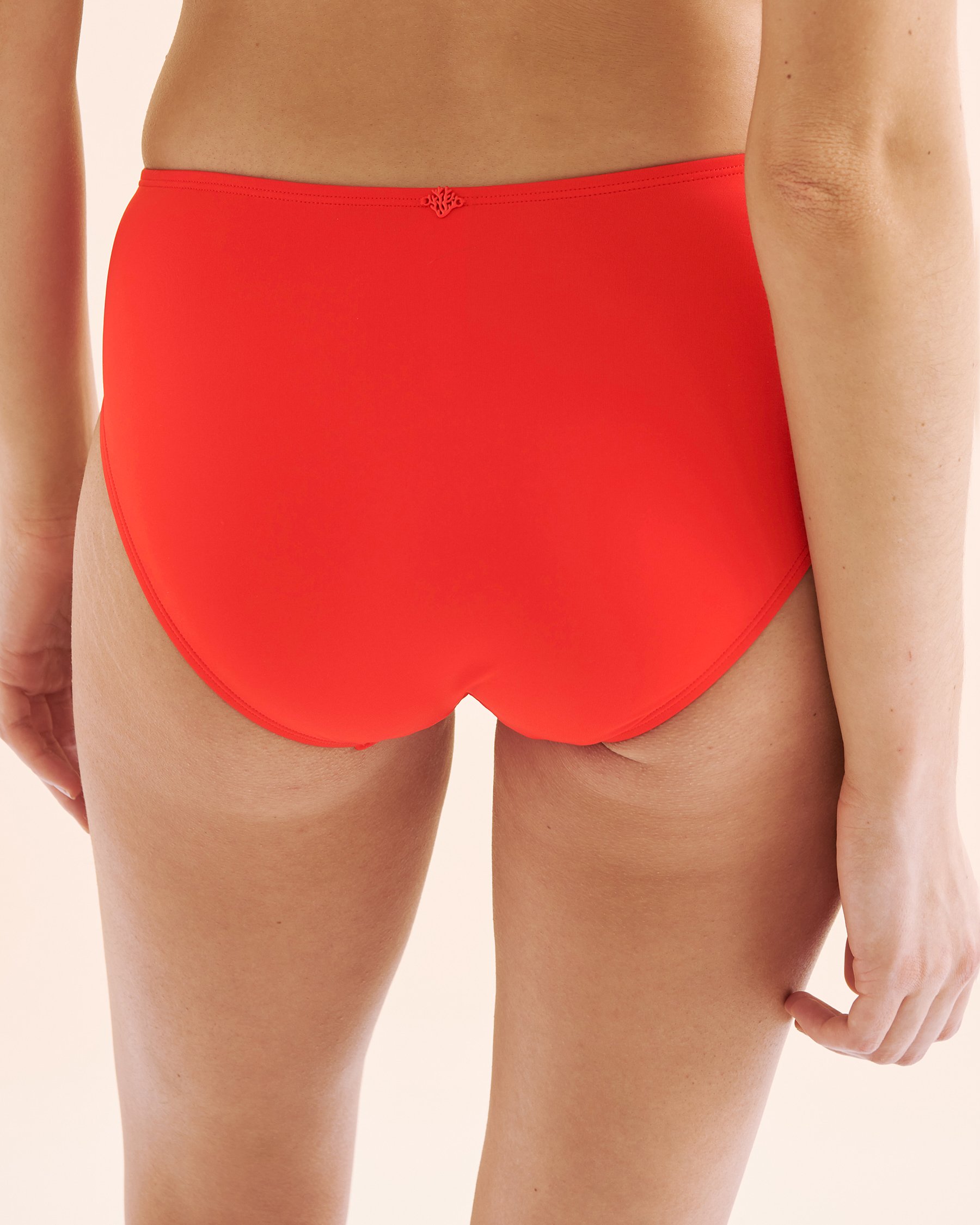 COSTA DEL REY Mid Rise Bikini Bottom Fiery Red 01300453 - View4