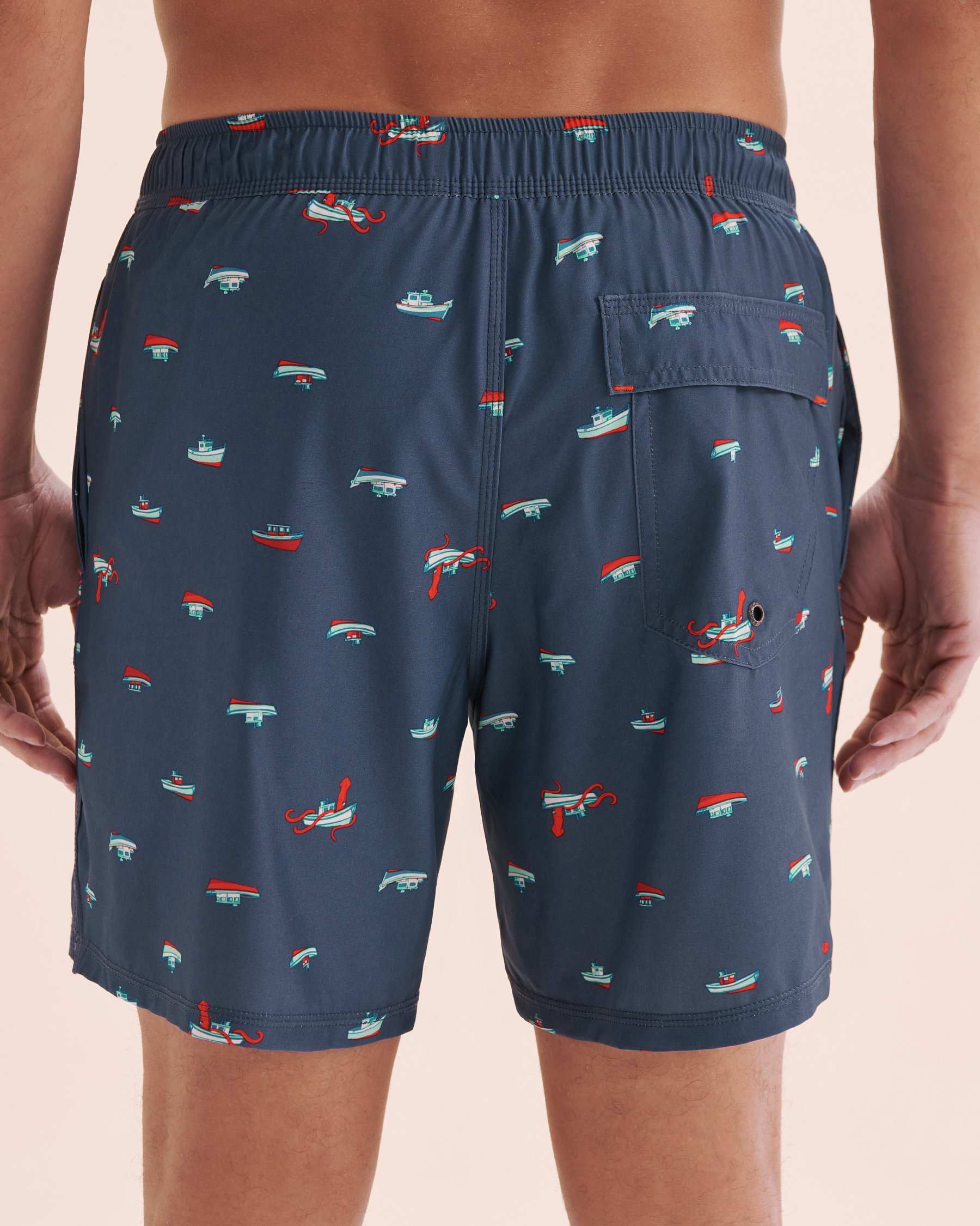 SAXX Oh Buoy 2 in 1 Volley Swimsuit Blue SXSW04L - View2