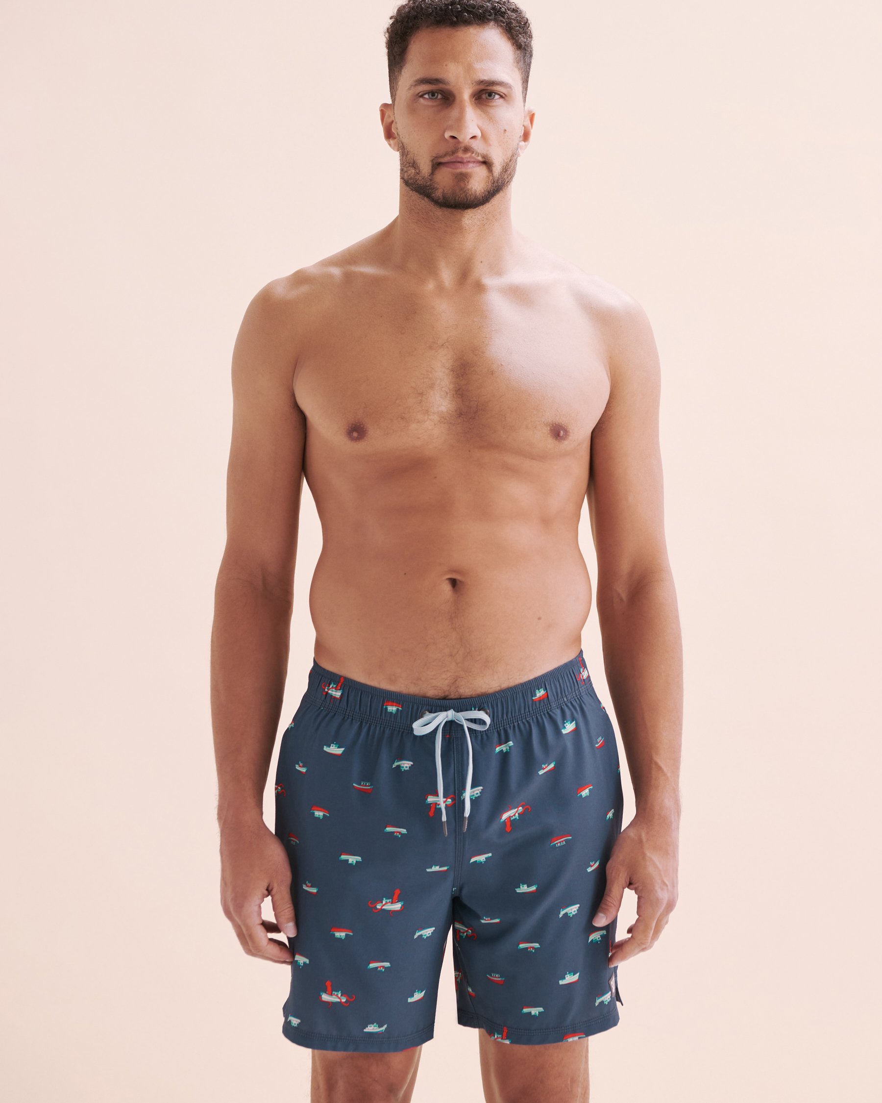 SAXX Oh Buoy 2 in 1 Volley Swimsuit Blue SXSW04L - View6