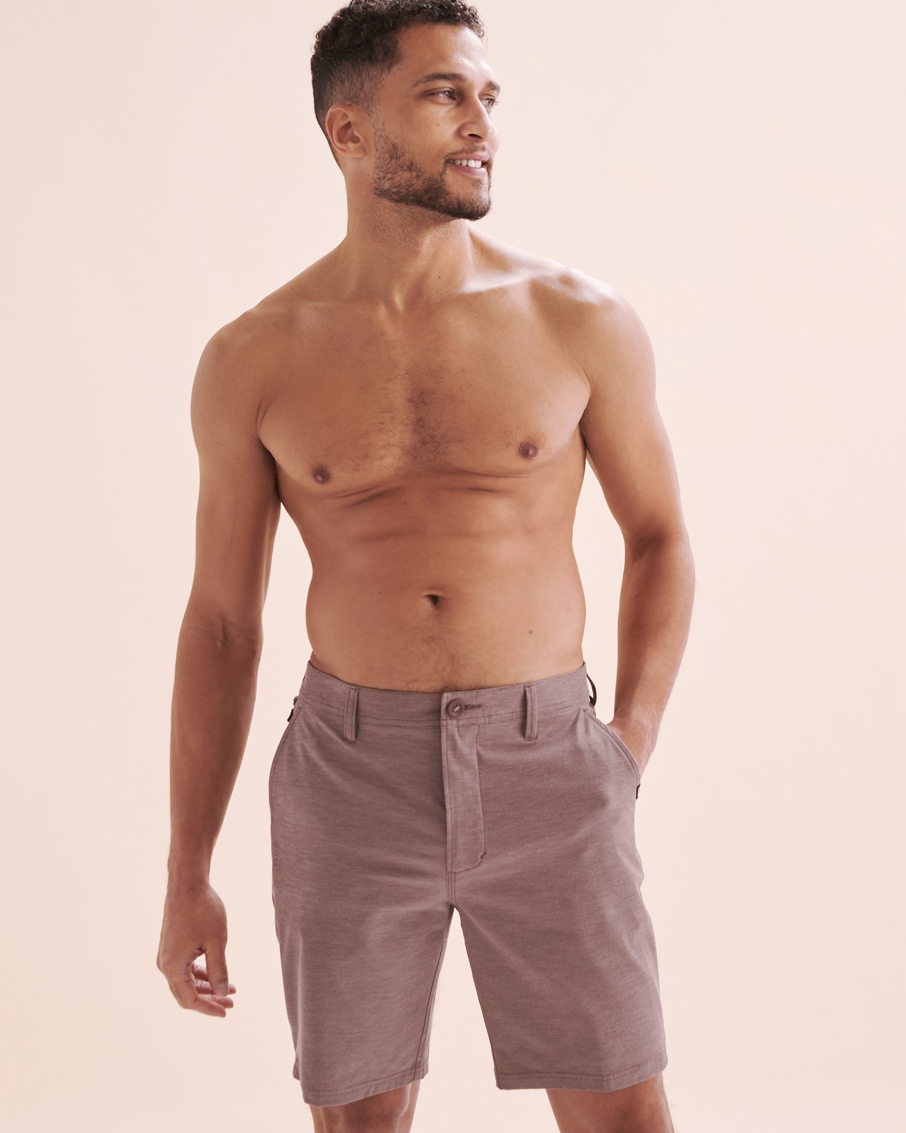 RIP CURL Short hybride Boardwalk Phase Nineteen Marron roche 02ZMWS - Voir4