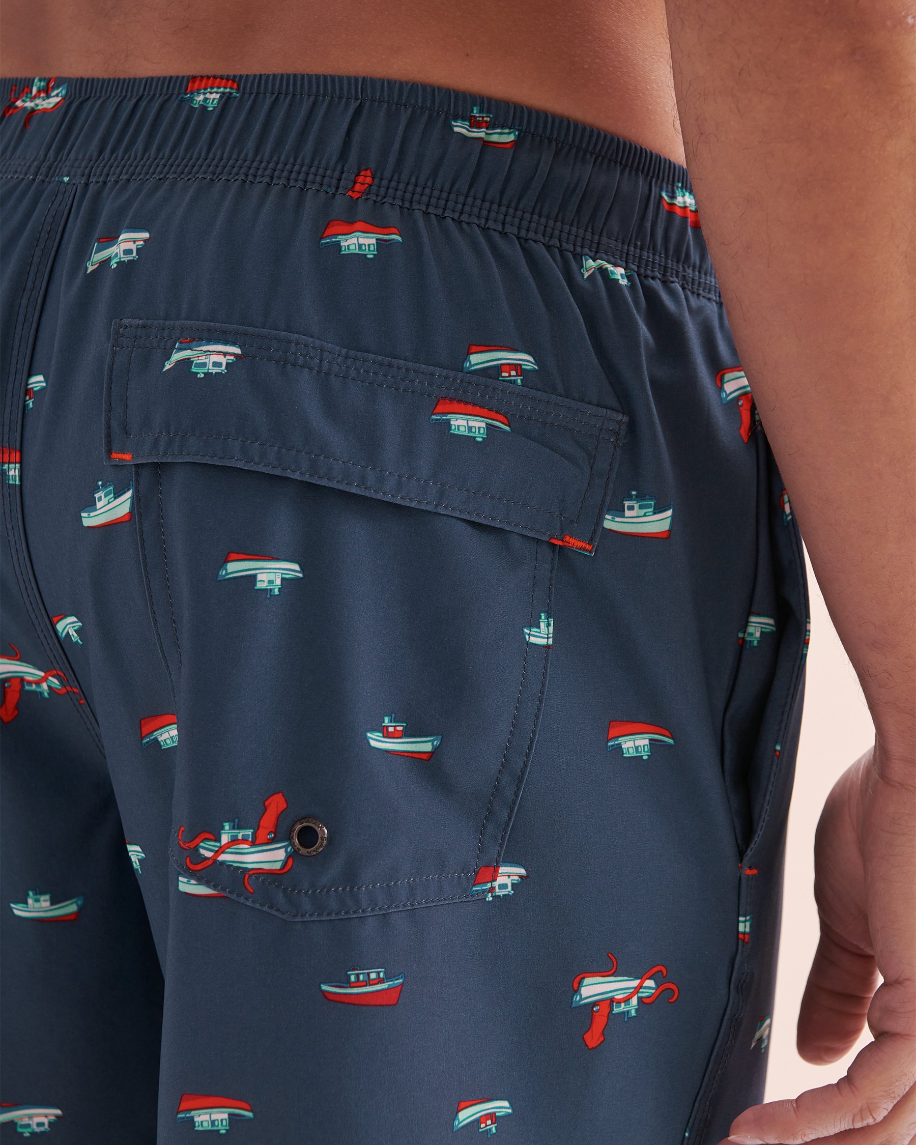 SAXX Oh Buoy 2 in 1 Volley Swimsuit Blue SXSW04L - View4