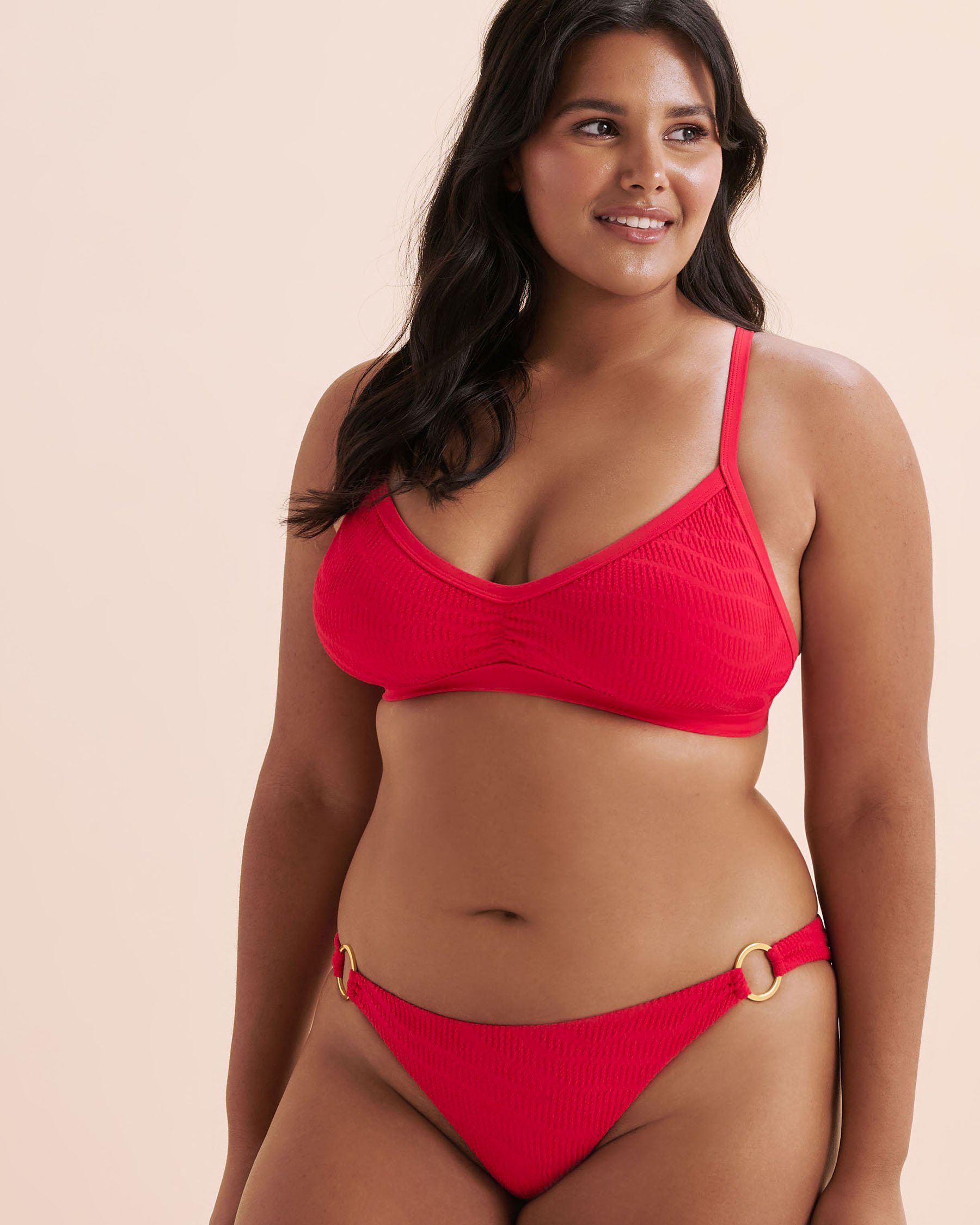 BODY GLOVE Scarlet Drew D/DD/E/F Cup Bikini Top Cherry Red 39663128D - View5