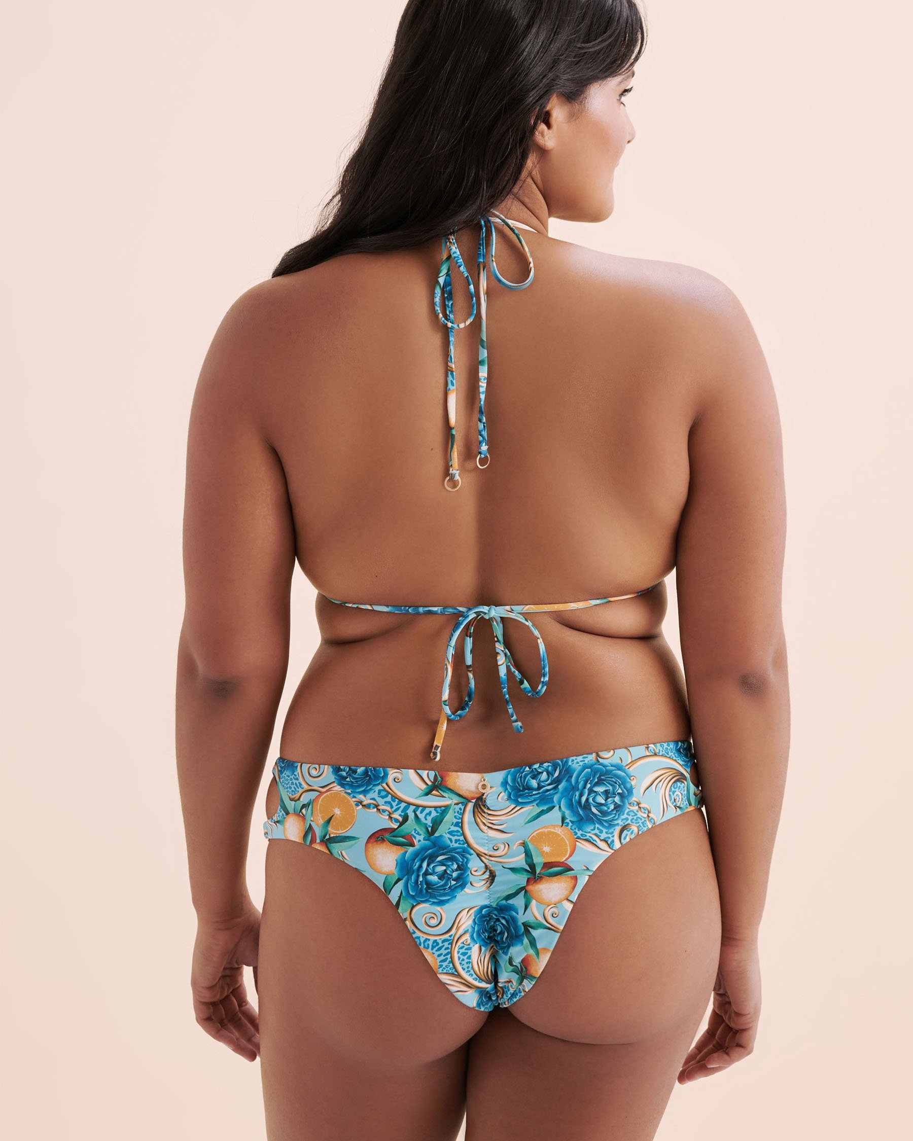 SEATONIC Chic Villa Triangle Bikini Top Blue Radiance 01100390 - View7