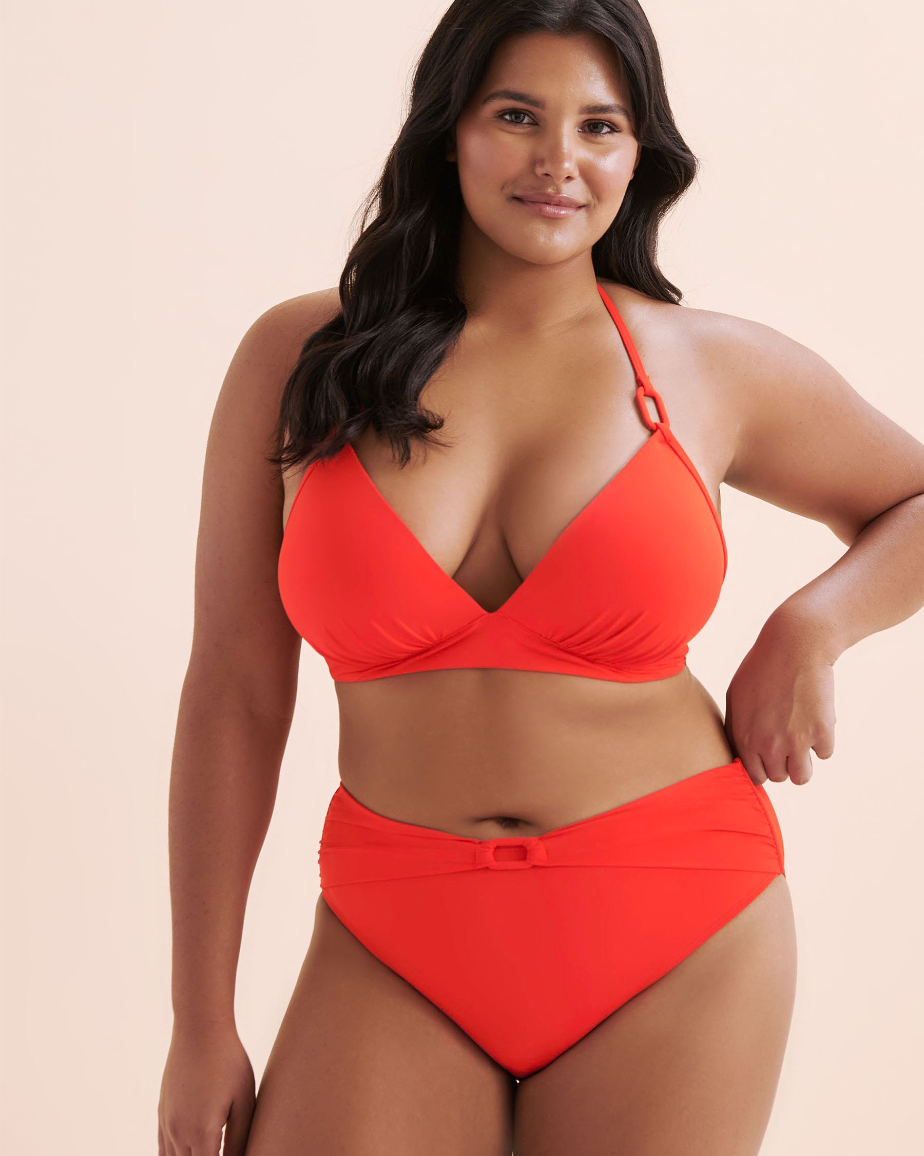 COSTA DEL REY Triangle Bikini Top Fiery Red 01100432 - View9