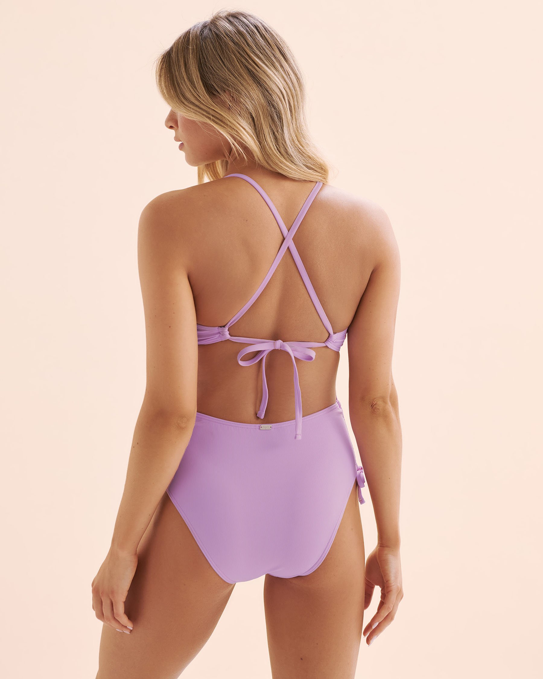 TROPIK Maillot de bain une-pièce côtelé Maui Orchidée violette 01400097 - Voir7