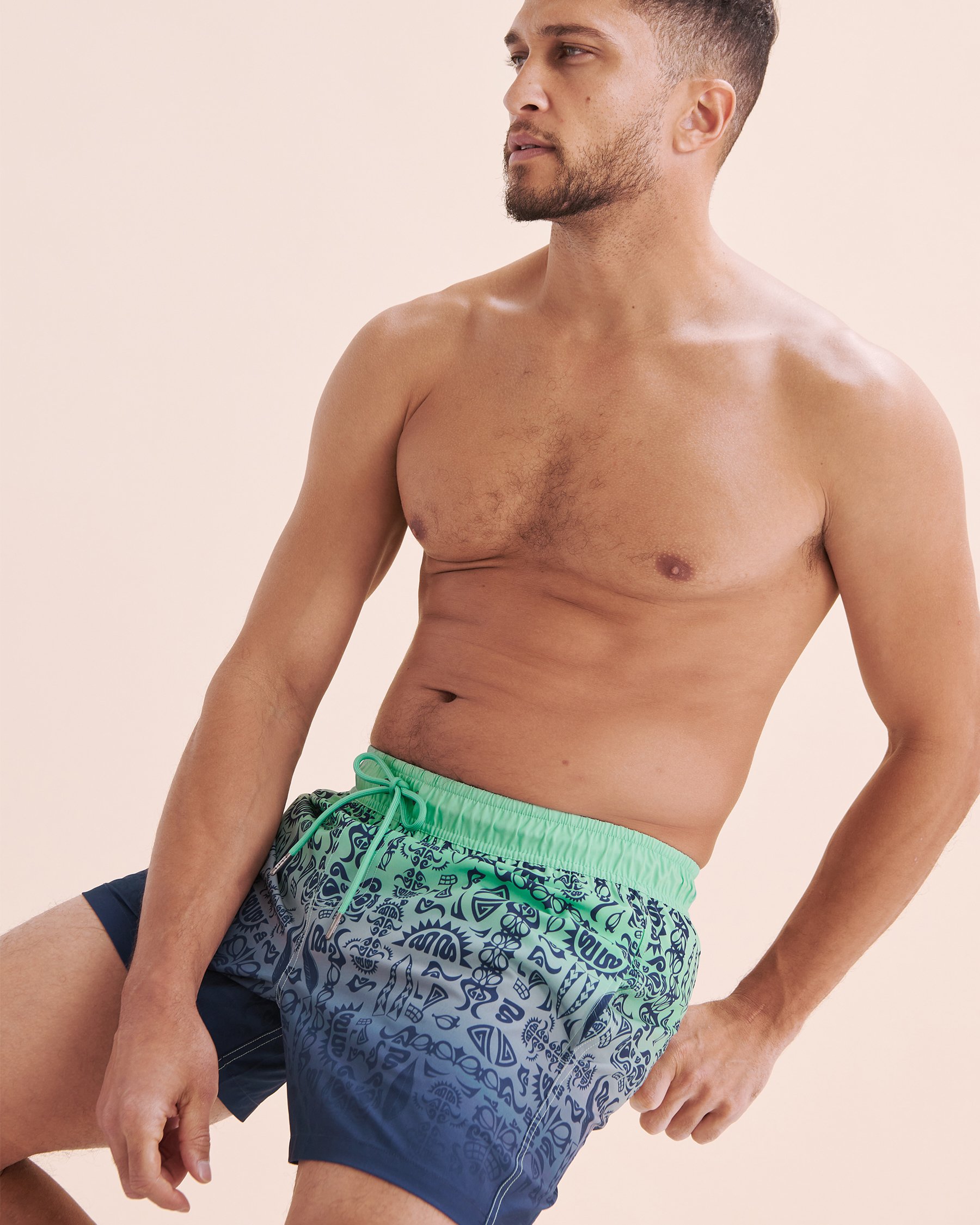 HAMABE Maillot volley avec filet Bleu turquoise 03100051 - Voir8