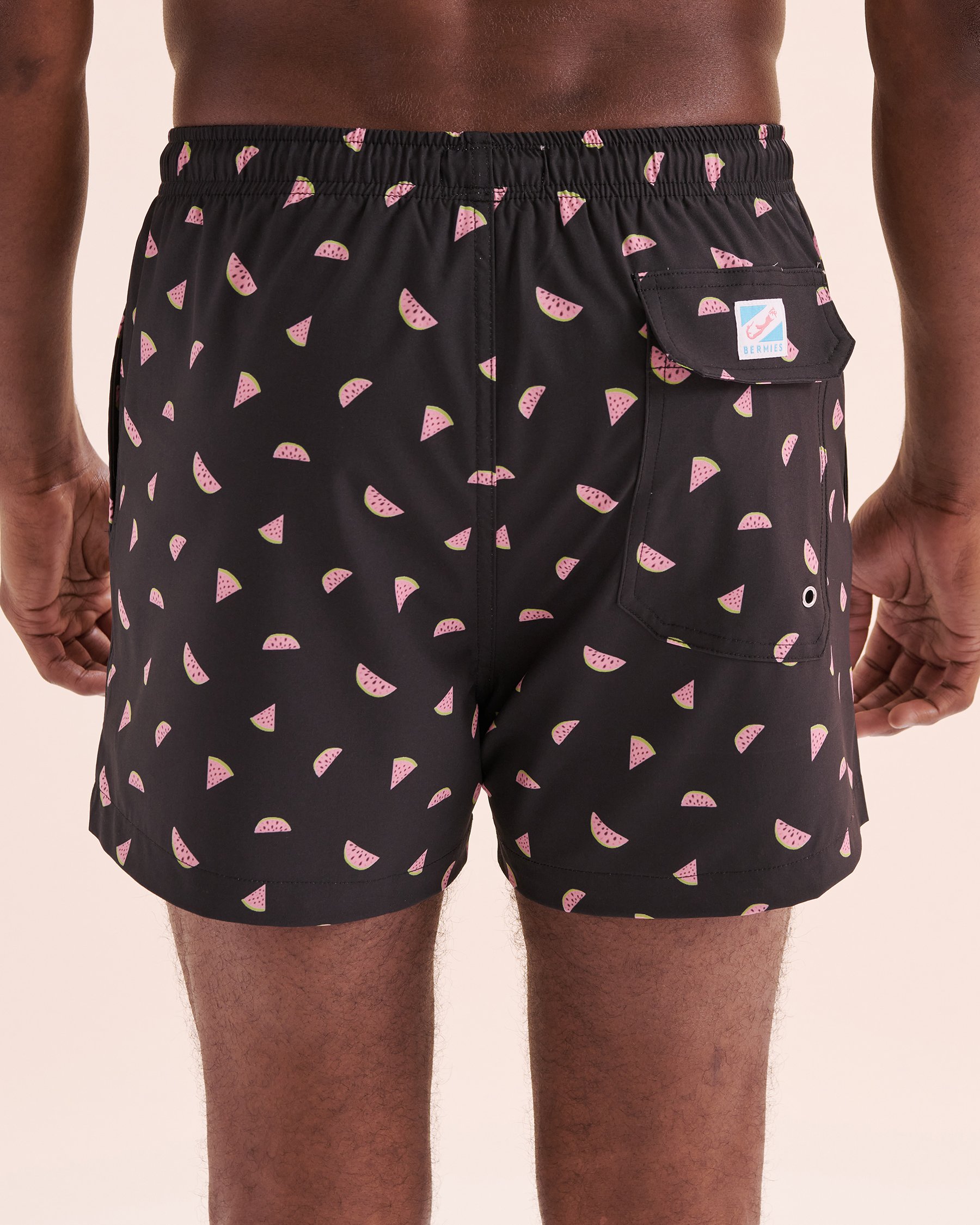 BERMIES Maillot volley classique avec doublure de compression Watermelon Noir WATERMELON 3 - Voir3