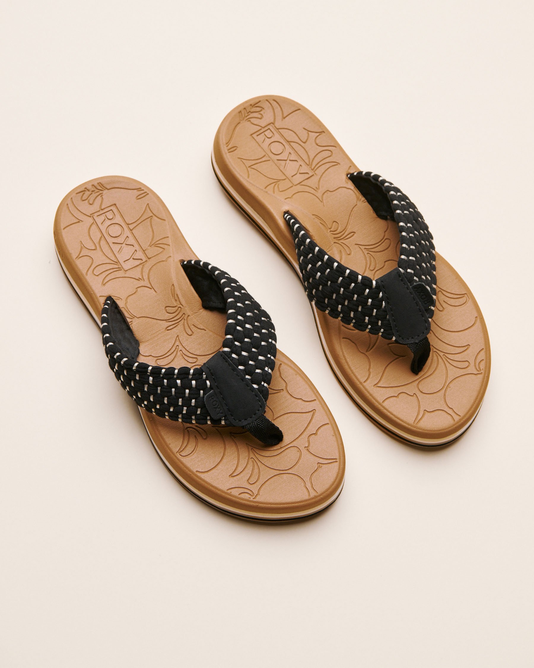 ROXY Colbee Hi Slide Sandals Black, Beige, White 14039293 - View1