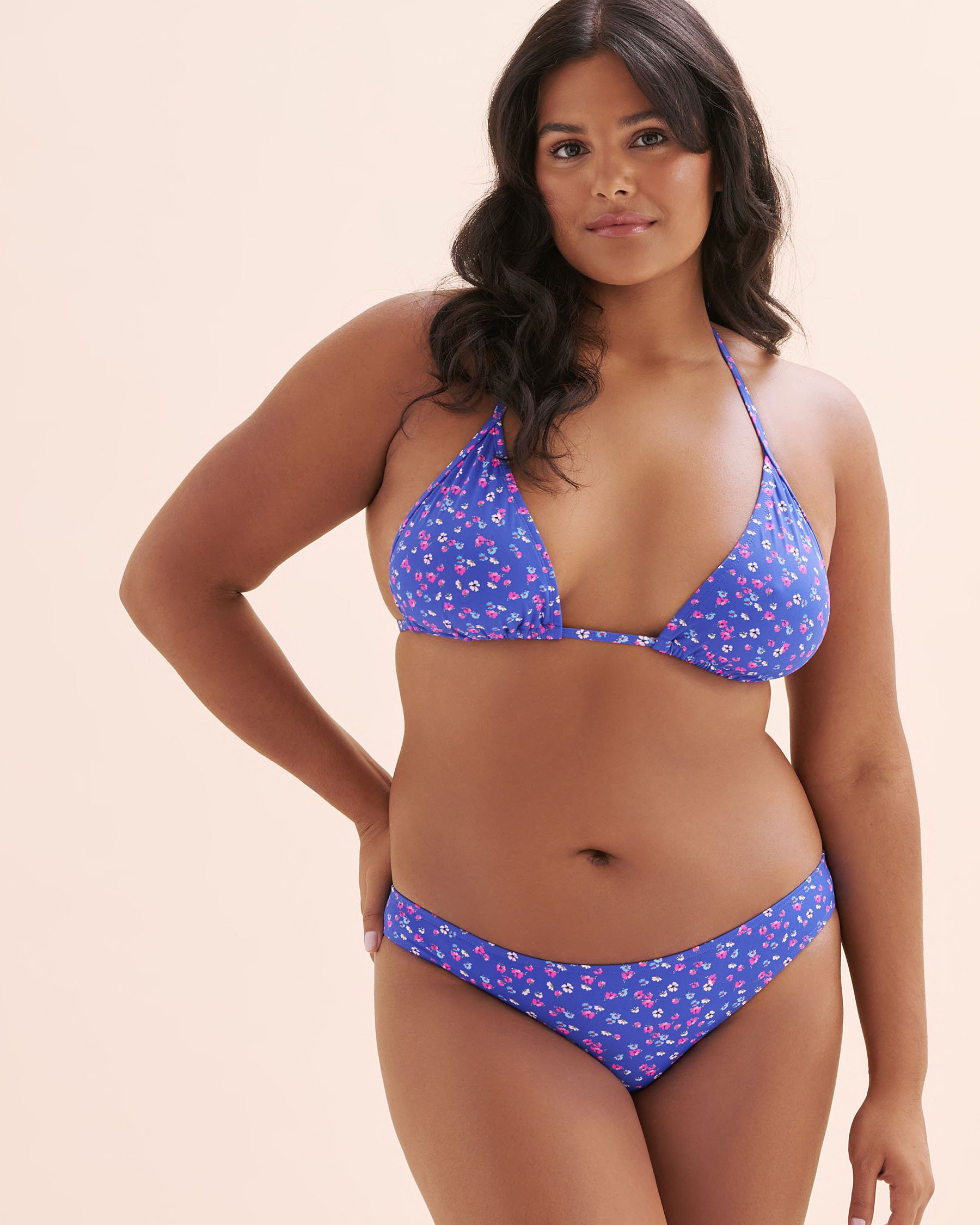 EIDON Haut de bikini triangle coulissant Lily Kali Bleu galaxie 3527800 - View1