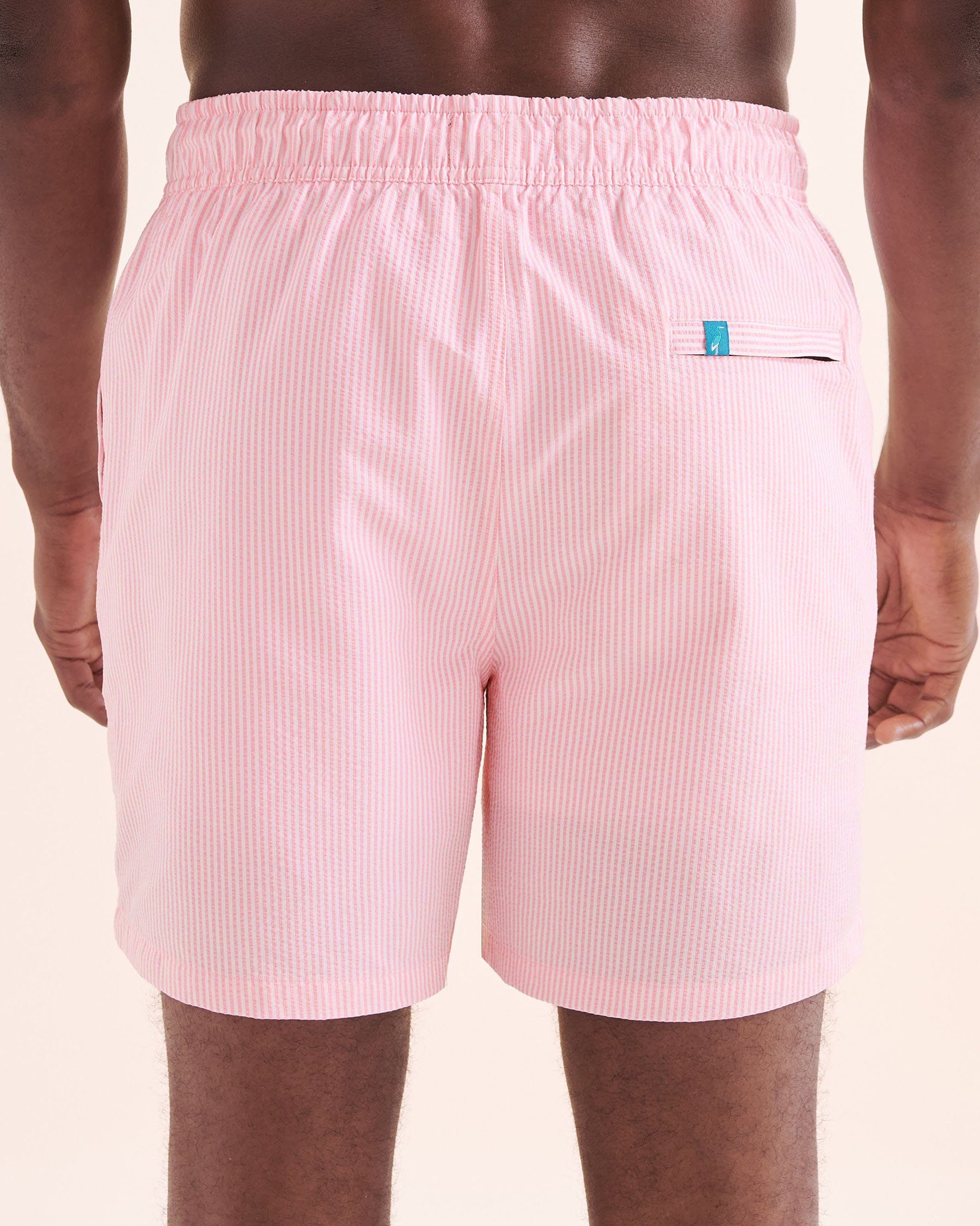 SHORELINE SEVEN Maillot volley gaufré avec doublure de compression Rose et blanc 03100066 - Voir7