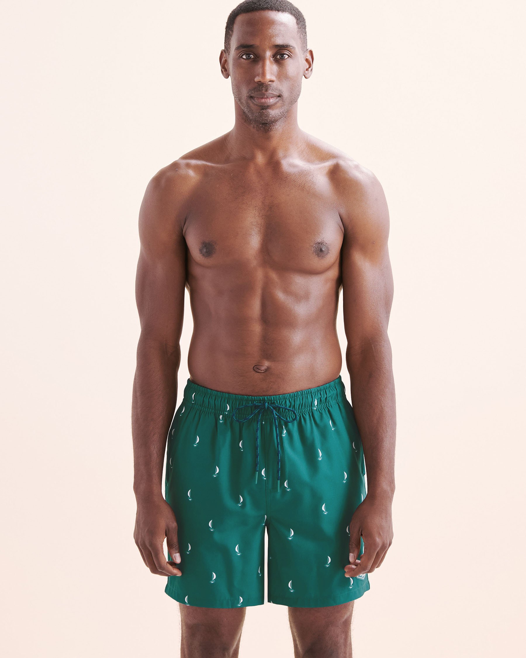 SHORELINE SEVEN Maillot volley avec doublure de compression Vert et blanc 03100067 - Voir10