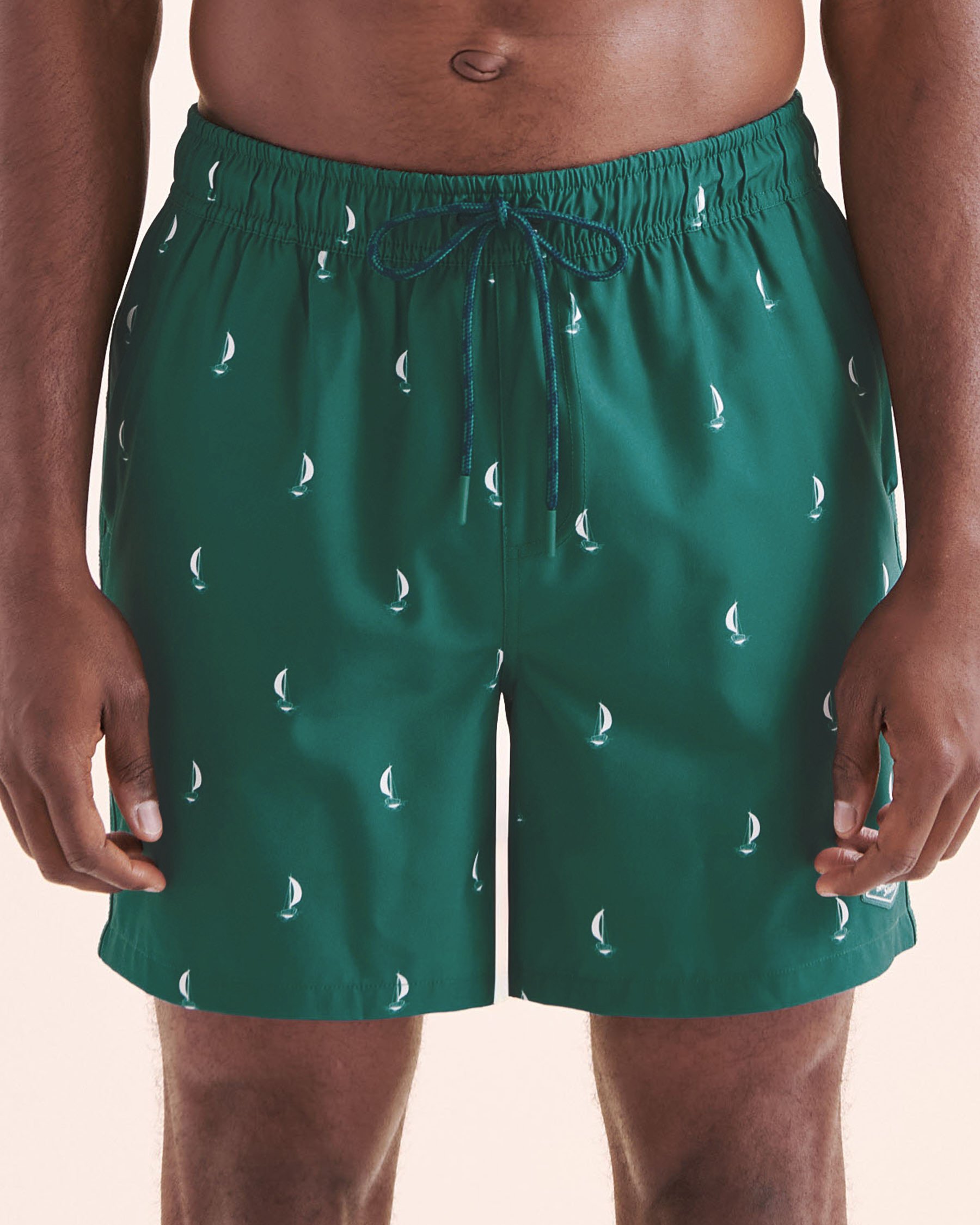 SHORELINE SEVEN Maillot volley avec doublure de compression Vert et blanc 03100067 - Voir5