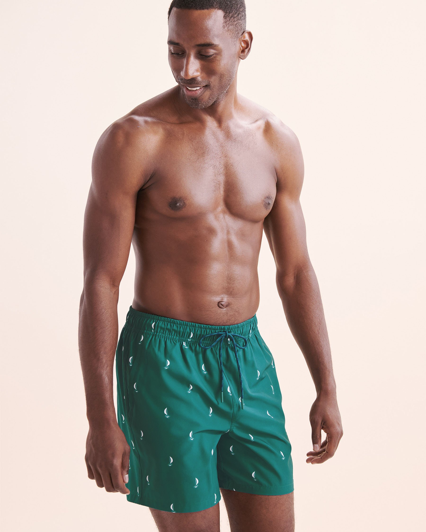 SHORELINE SEVEN Maillot volley avec doublure de compression Vert et blanc 03100067 - Voir9