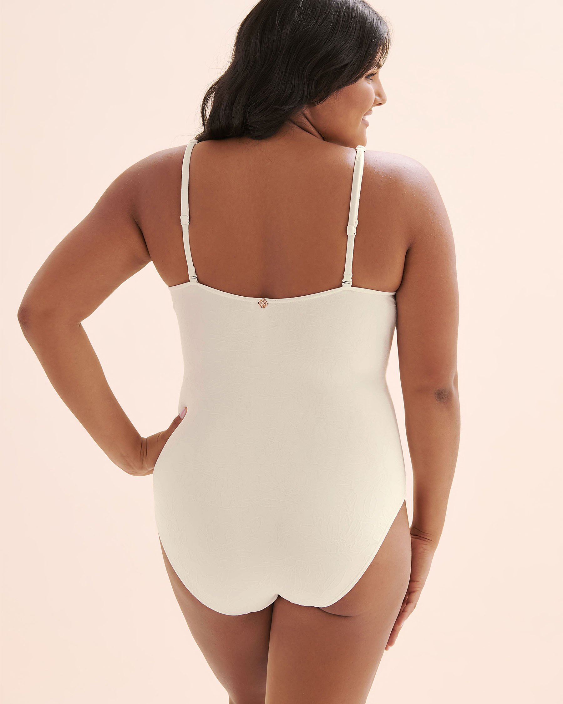 TURQUOISE COUTURE Maillot une-pièce texturé Blanc 01400122 - Voir11