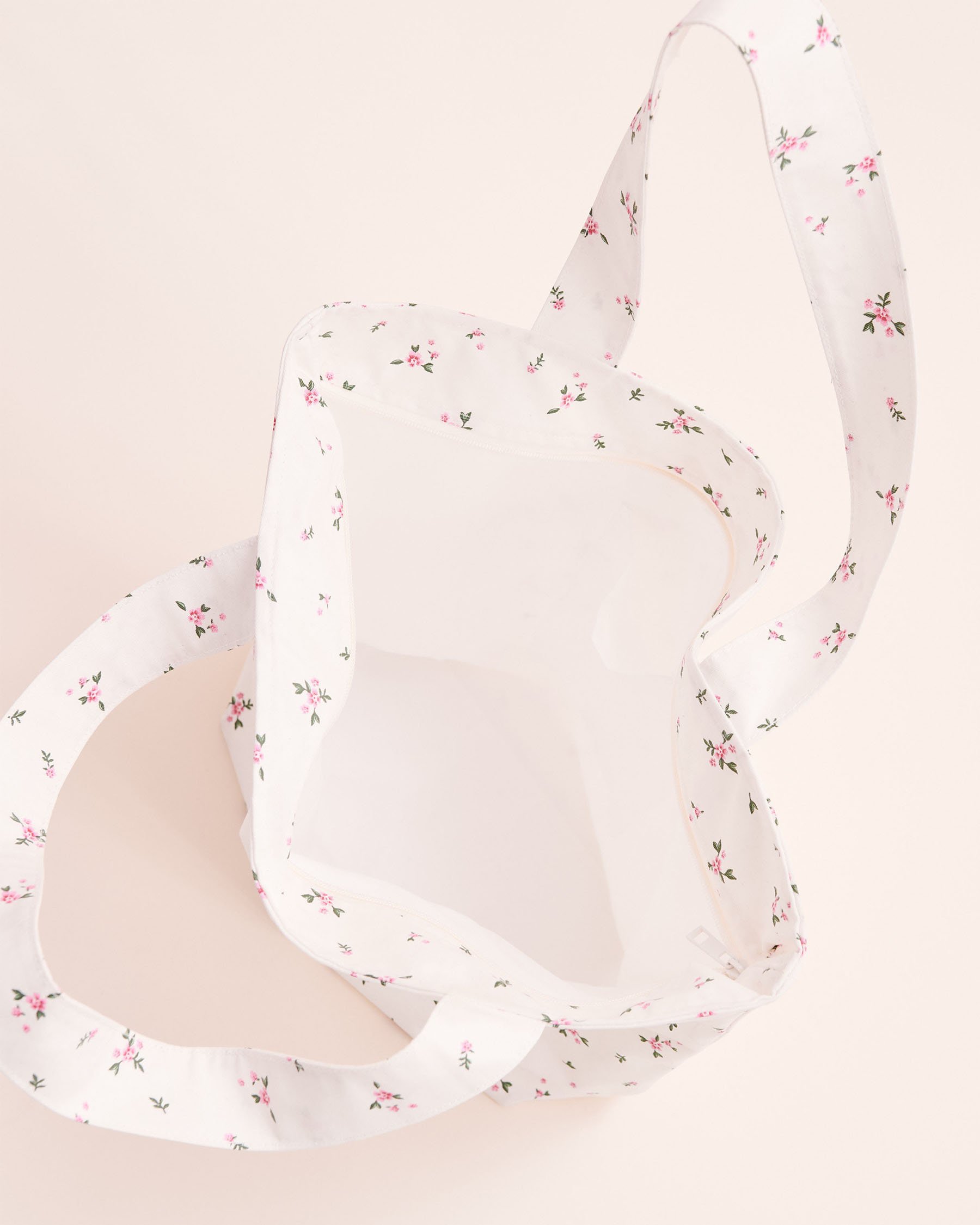 TROPIK Sac en toile fleuri Blanc 02500015 - View2