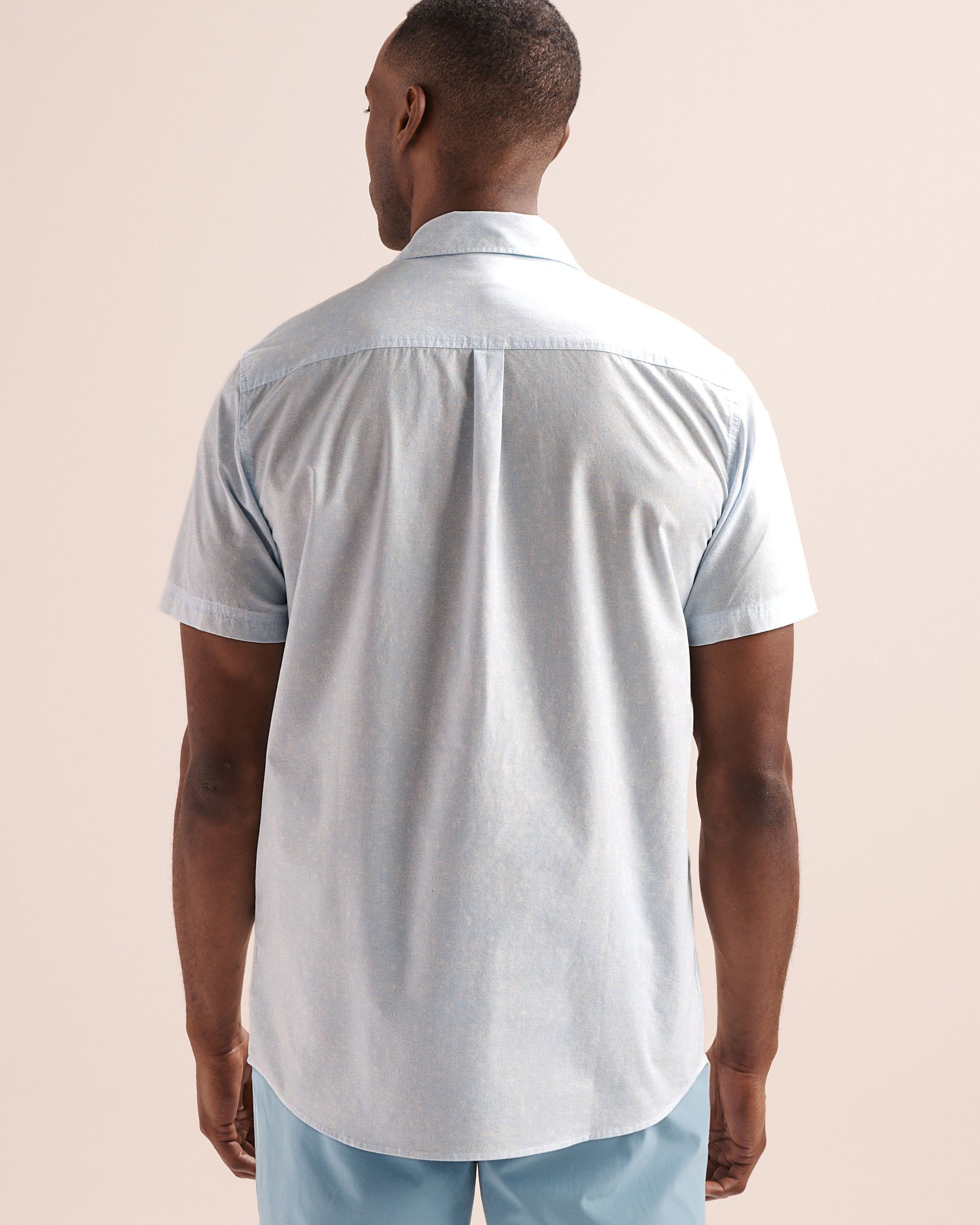 RIP CURL Chemise à manches courtes Hypno Micro Bleu glacier 06MMSH - View2
