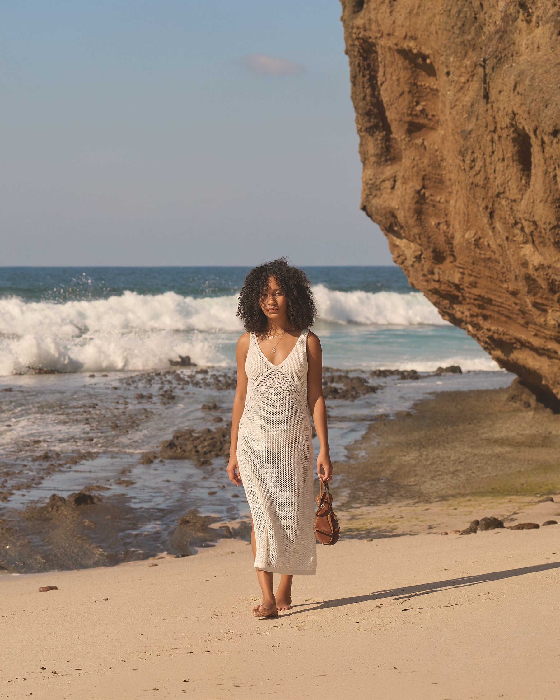 MY BIKINI STORY Robe longue en crochet Blanc 02300184 - View1