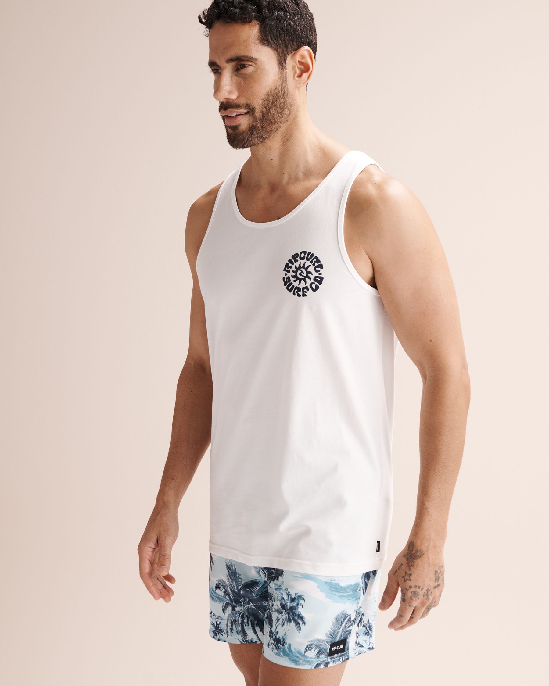RIP CURL Pacific Rinse Tank Top White 0Y5MTE - View1