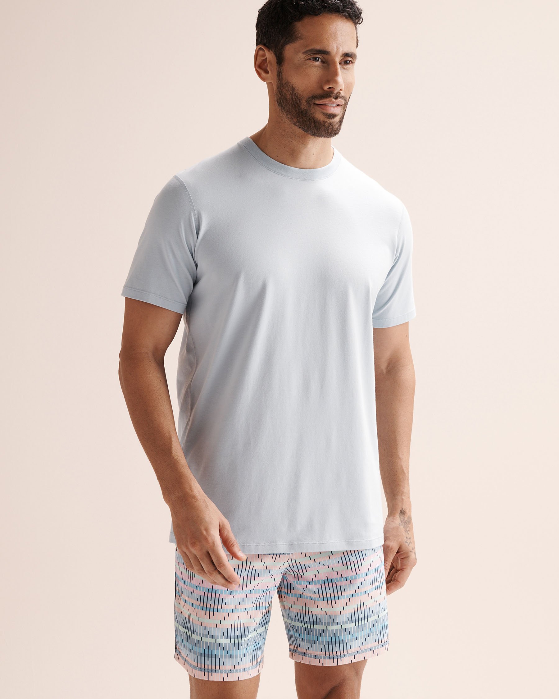 SAXX Cooling Cotton Tee Blue SXTS82 - View2