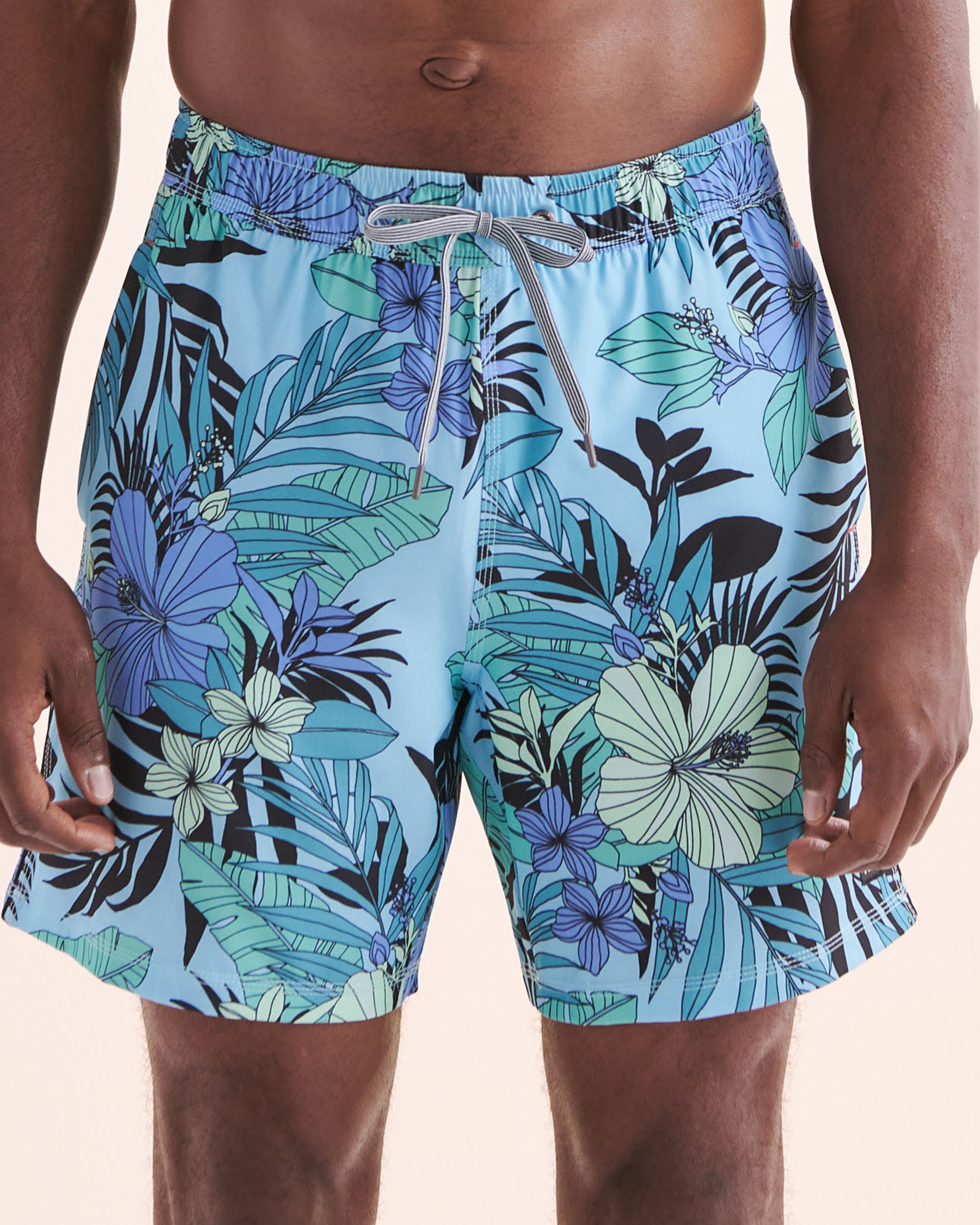 SAXX Maillot volley 2 en 1 extensible 7" avec doublure Oh Buoy Bleu 26S05R7 - View1