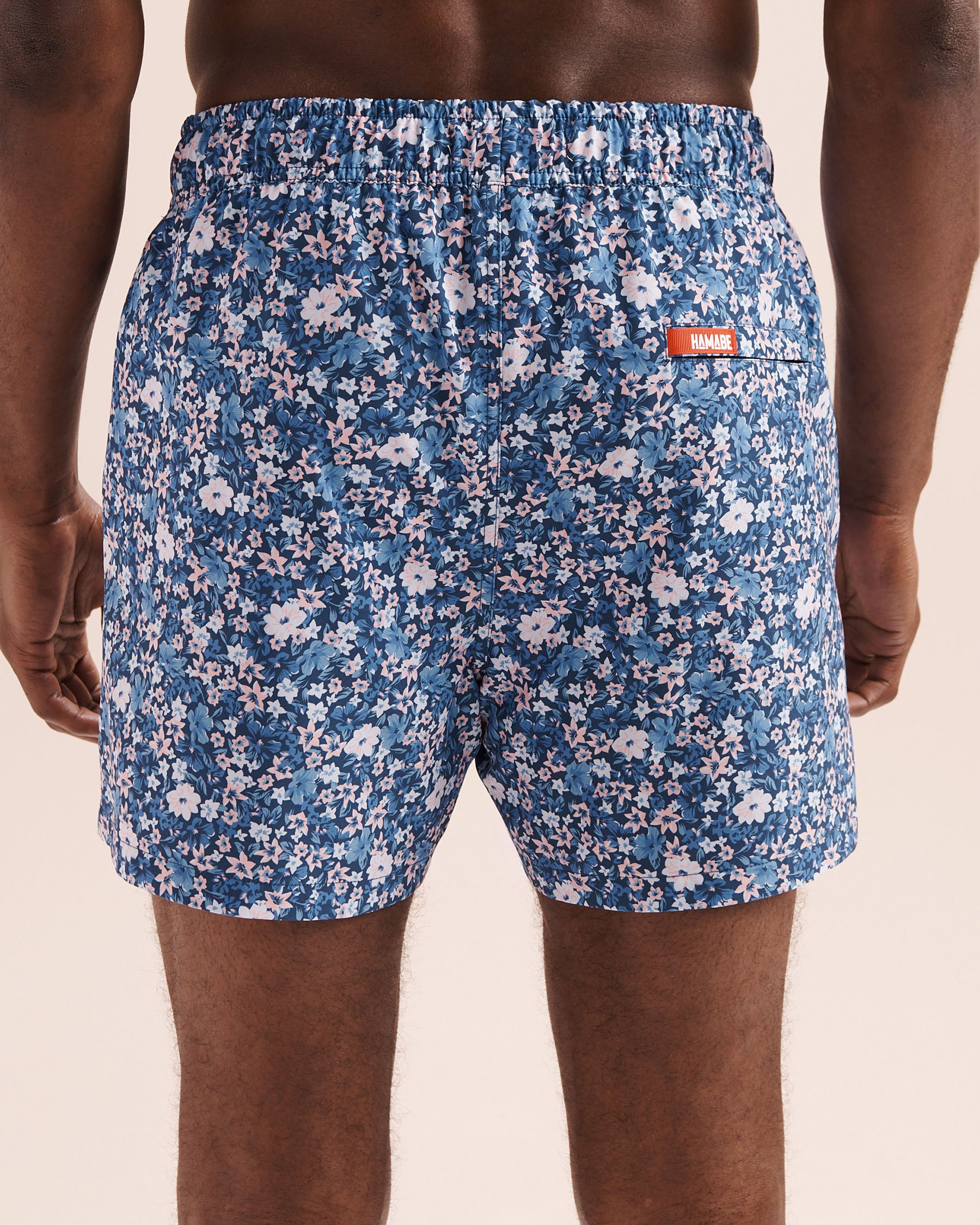 HAMABE Maillot volley avec doublure confort fleuri Bleu 03100075 - Voir4