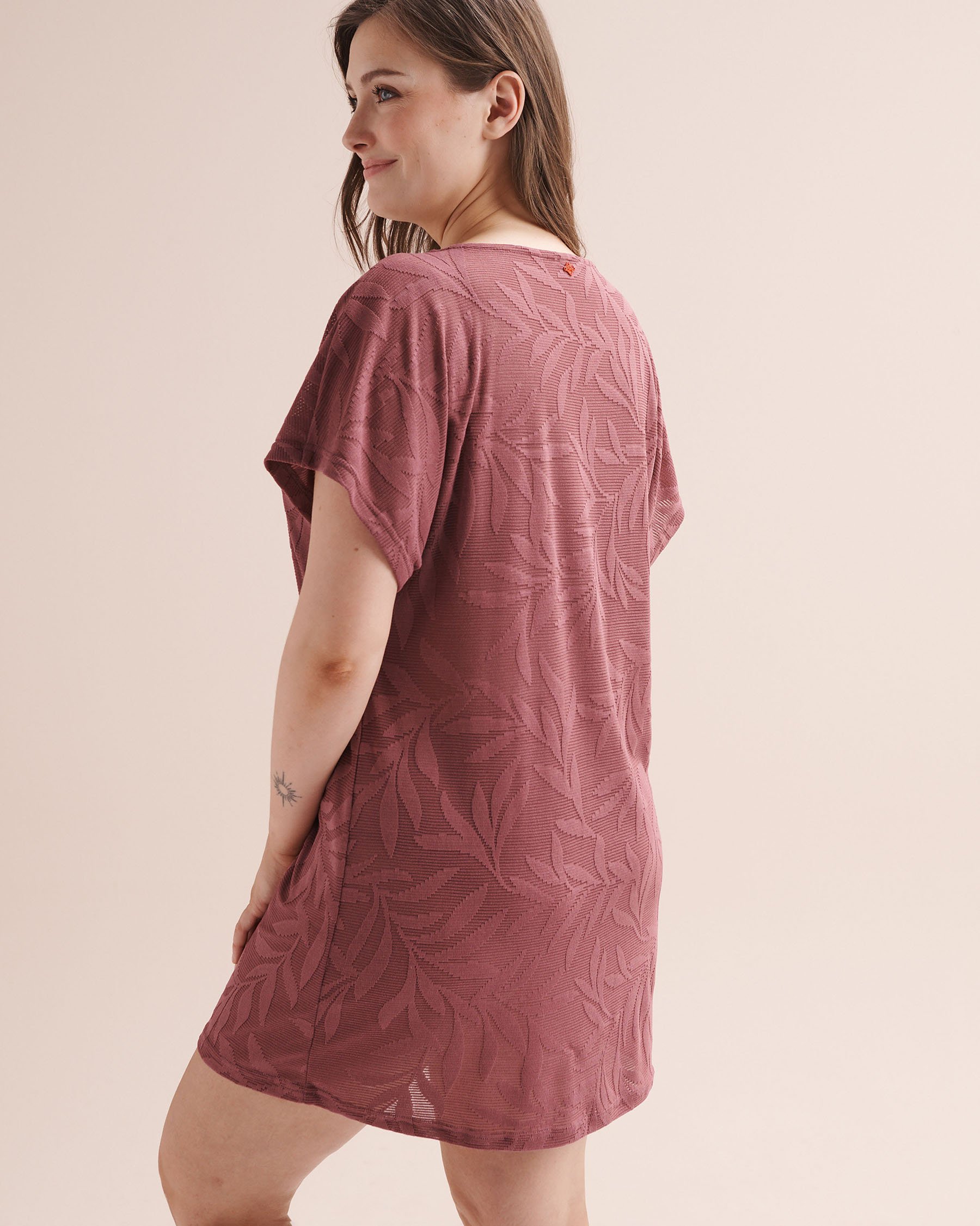 COSTA DEL REY Leaf Tunic Hawthorn Pink 02400065 - View2