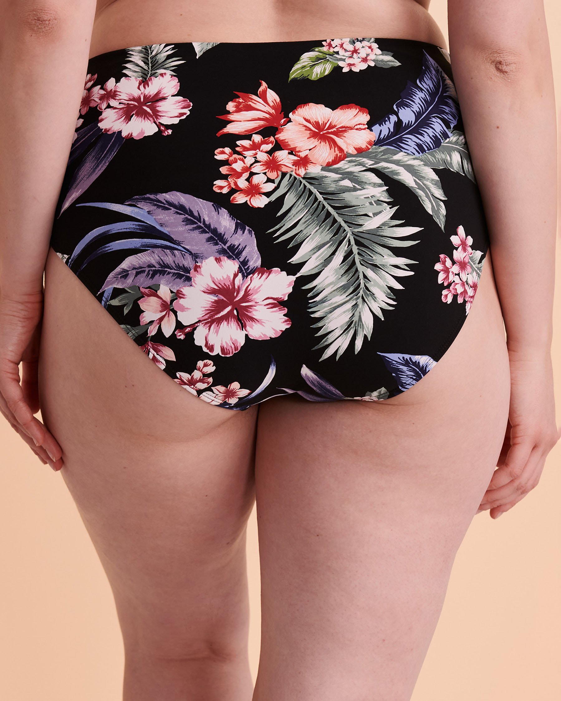 CHRISTINA Bas de bikini taille mi-haute TROPICAL PUNCH Floral foncé 30TP3043 - View3