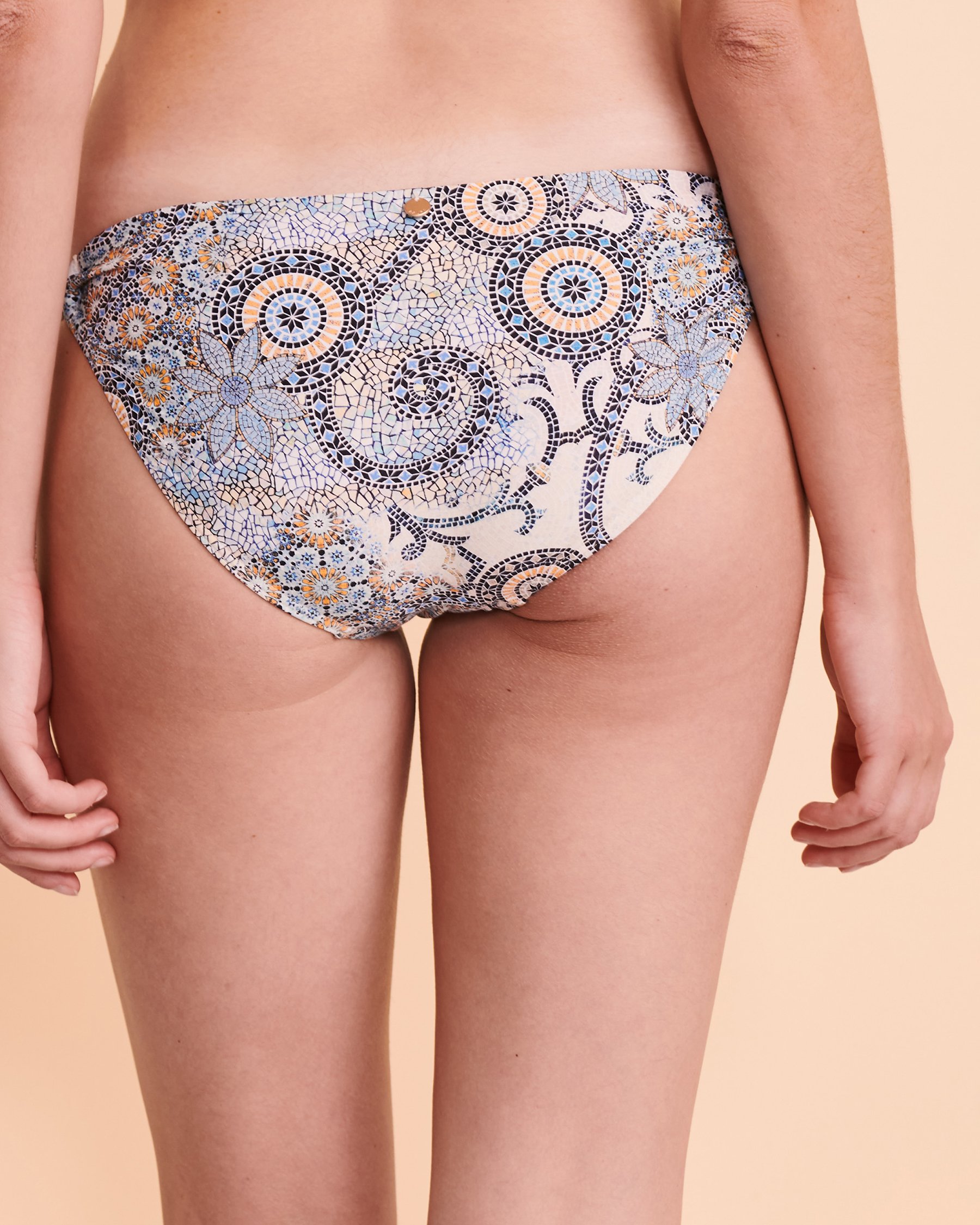 AZURA NARA Side Tie Bikini Bottom Blue print SS31265 - View2