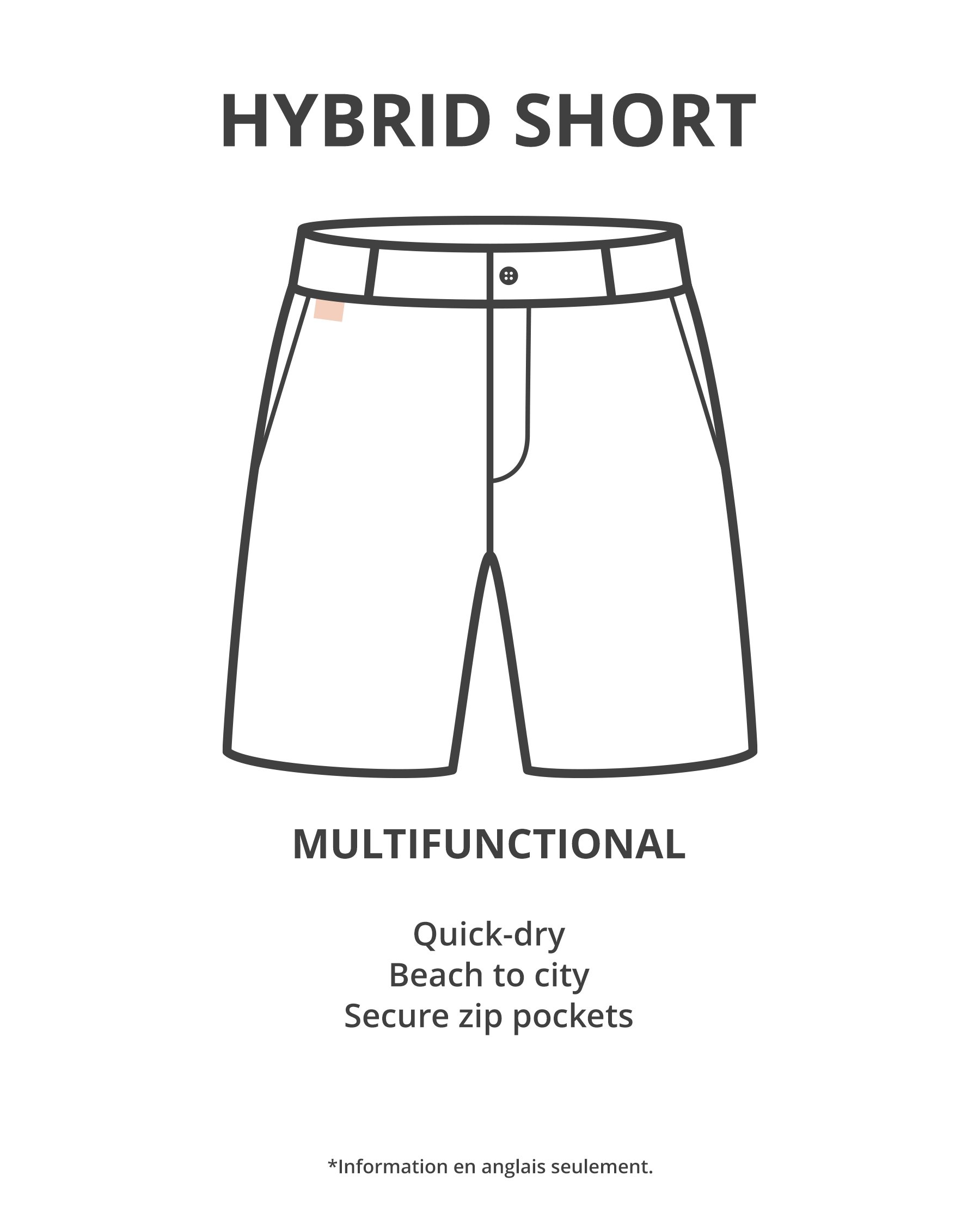 HAMABE Hybrid Short Black 03100064 - View6