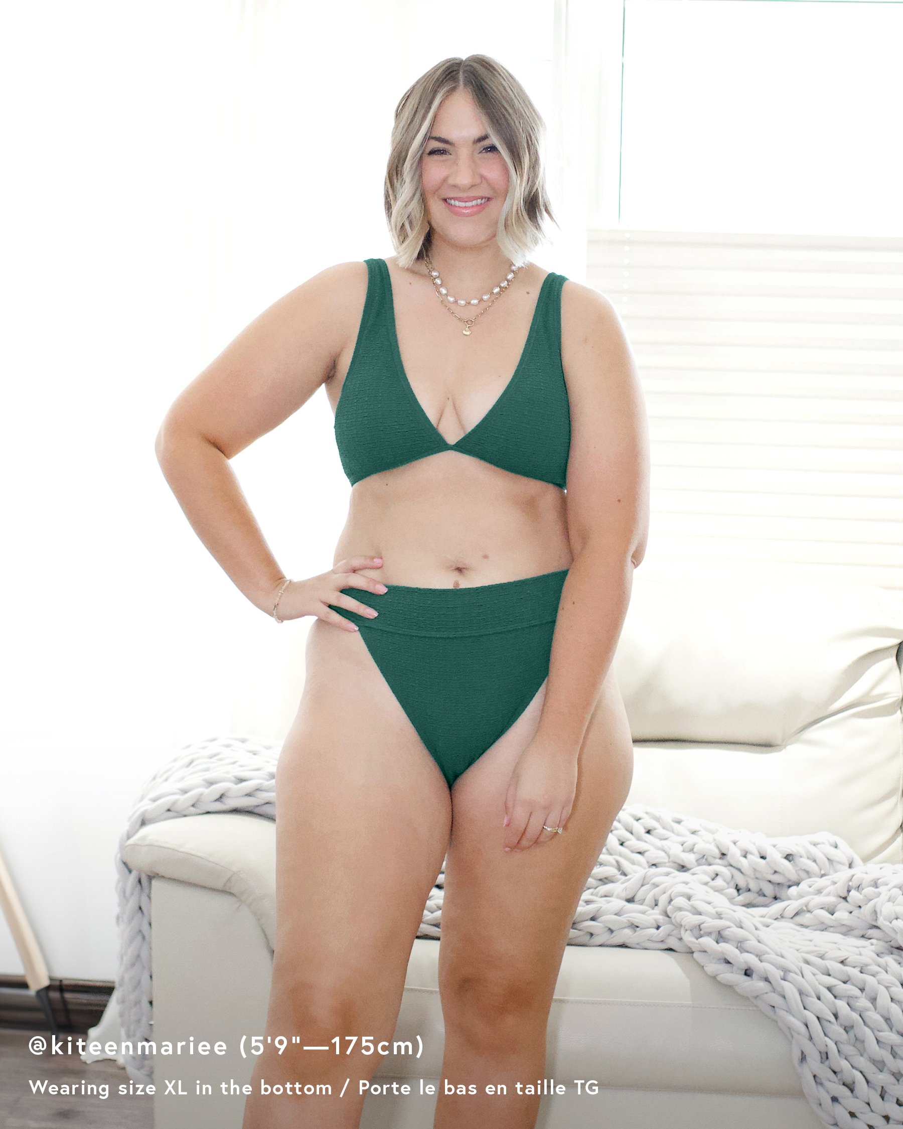 BILLABONG So Dazed Aruba High Waist Cheeky Bikini Bottom Emerald ABJX401068 - View8