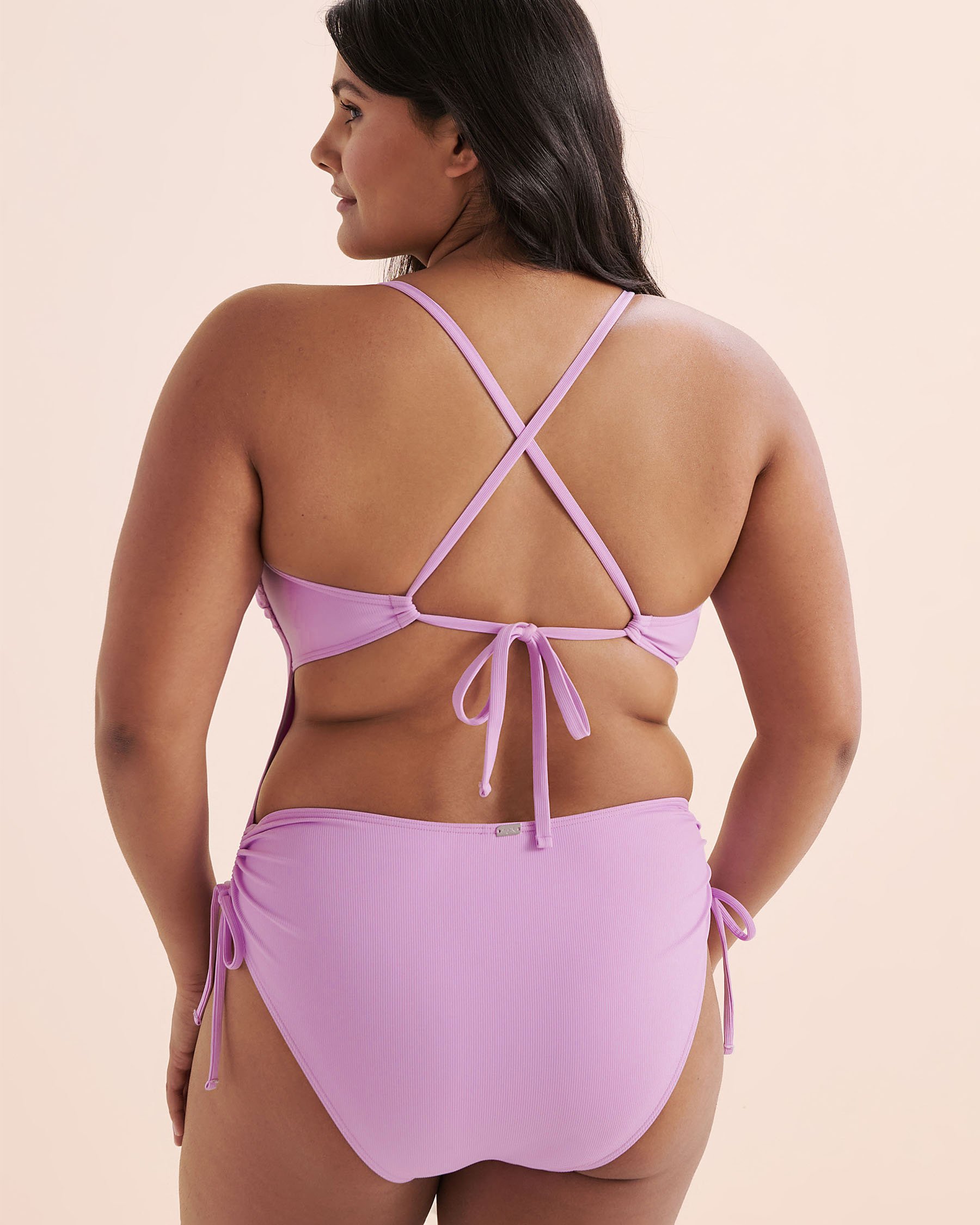 TROPIK Maillot de bain une-pièce côtelé Maui Orchidée violette 01400097 - Voir4