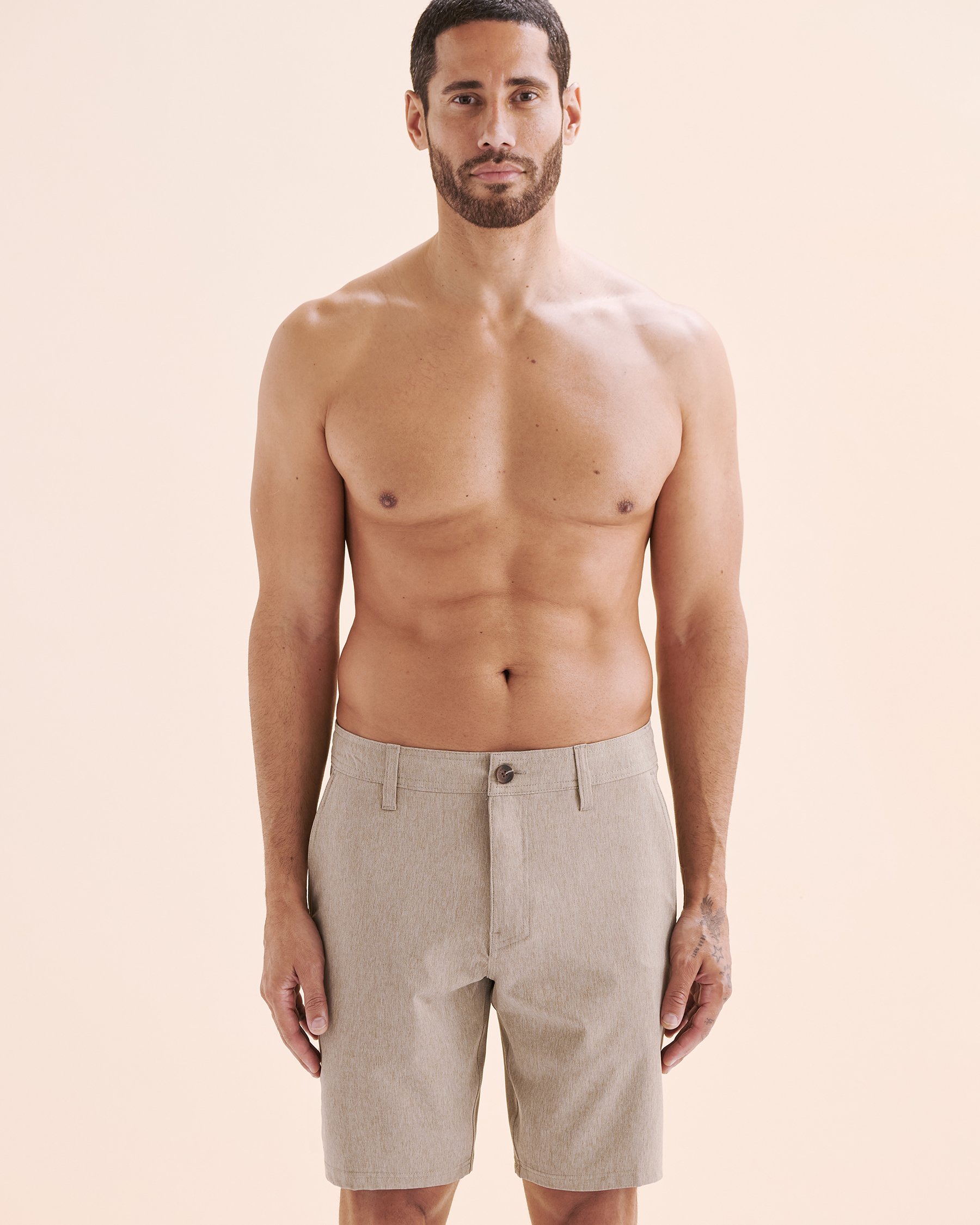 O'NEILL Short hybride Reserve Heather Kaki beige SP518A004C - Voir5