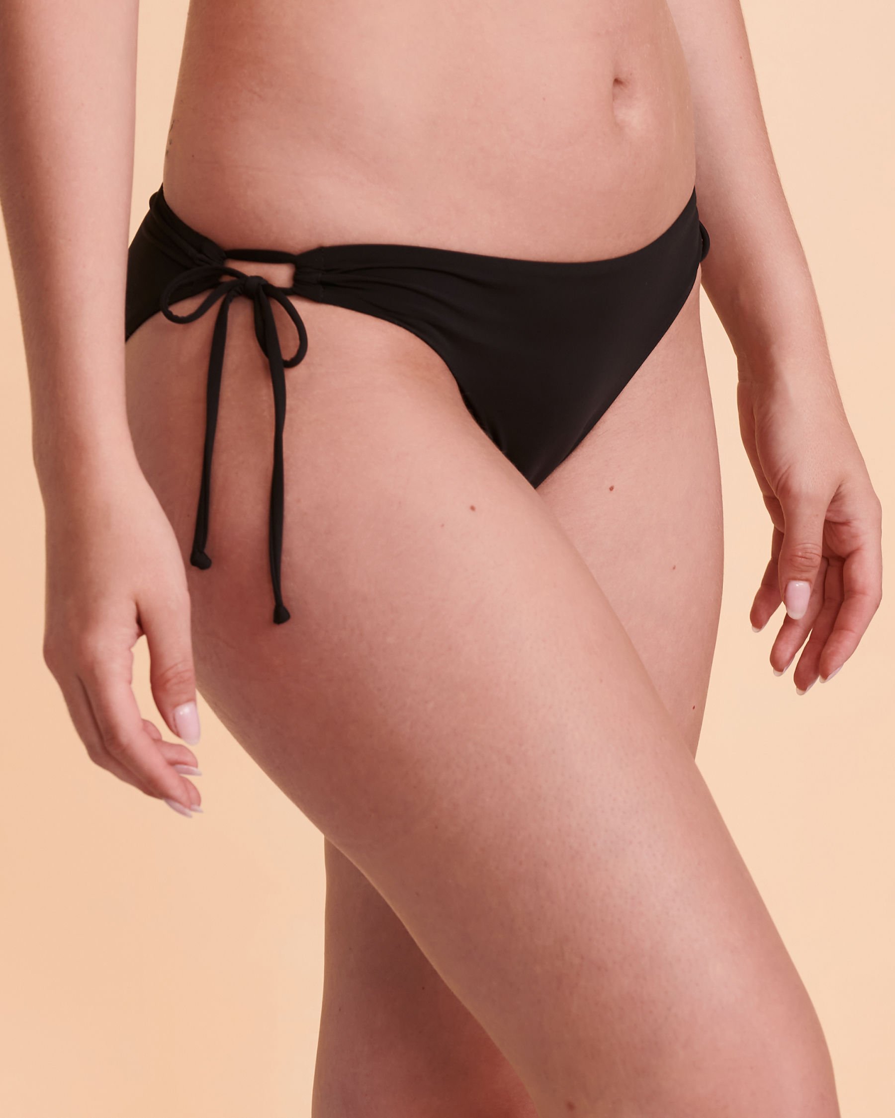 TROPIK Side Tie Bikini Bottom Black 01300059 - View1