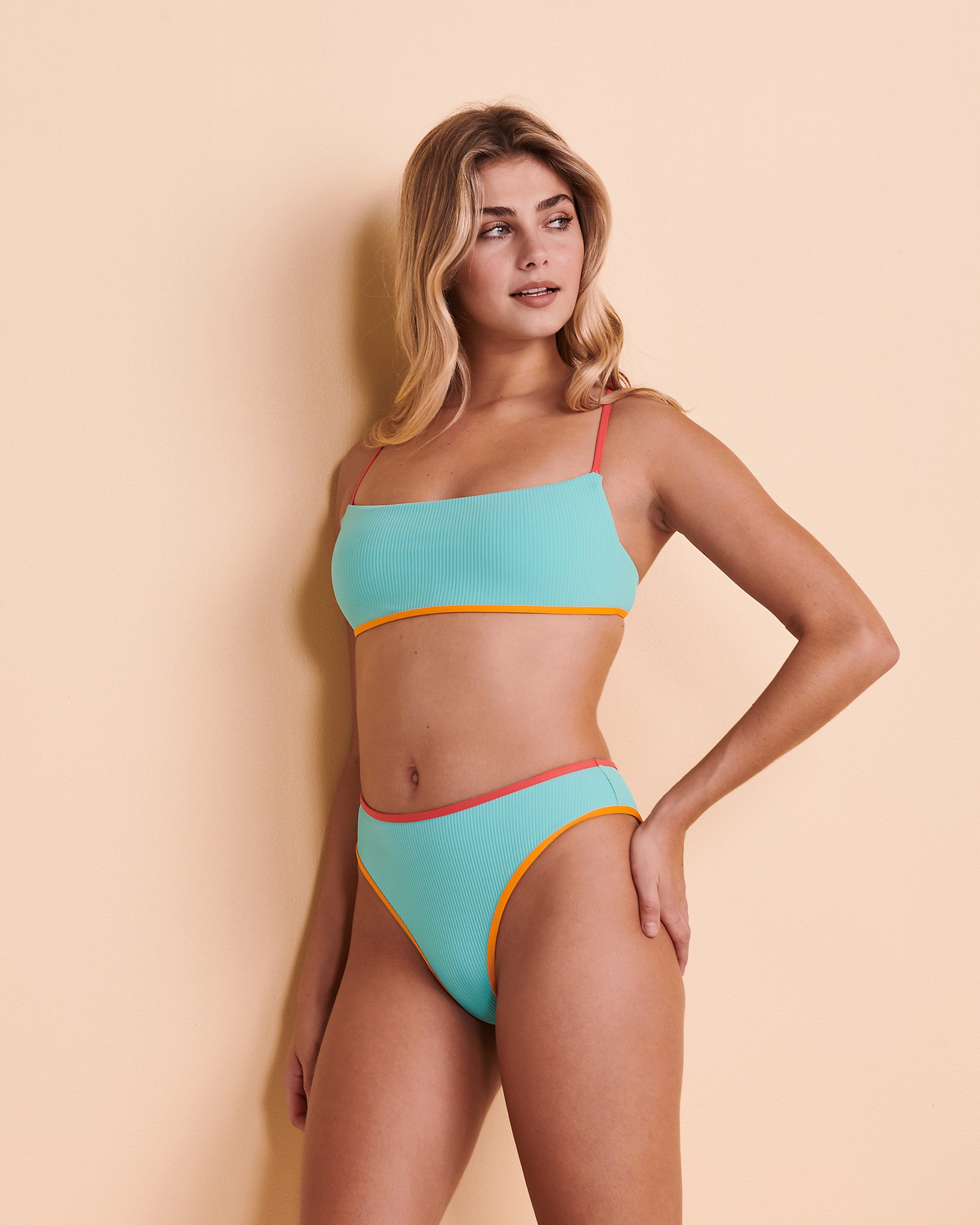 EIDON JUNDI Abby High Waist Bikini Bottom Neon trio 3520454 - View4