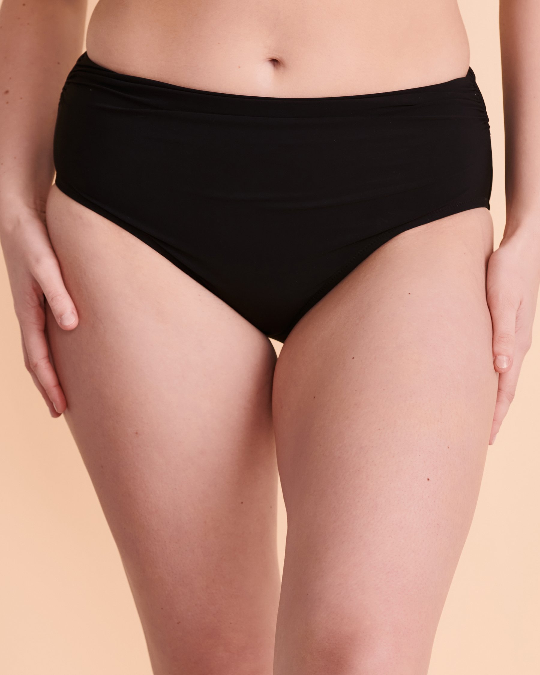 PROFILE TUTTI FRUTTI Mid Waist Bikini Bottom Black ETT-1P55 - View1