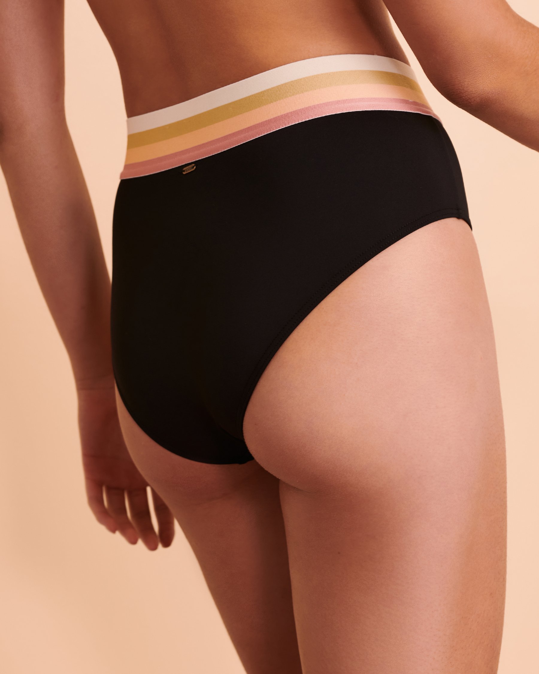 RIP CURL BEACH BOTANICA High Waist Bikini Bottom Black GSIVD8 - View3