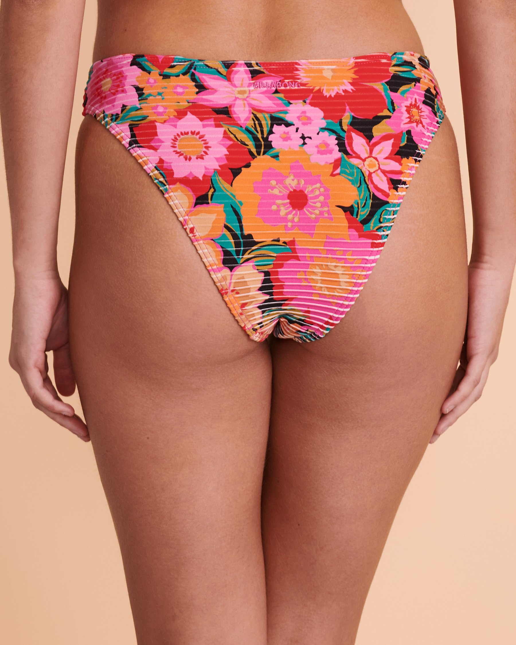 BILLABONG Bas de bikini jambe haute FEEL THE GROOVE Fleurs dahlia ABJX400387 - View2