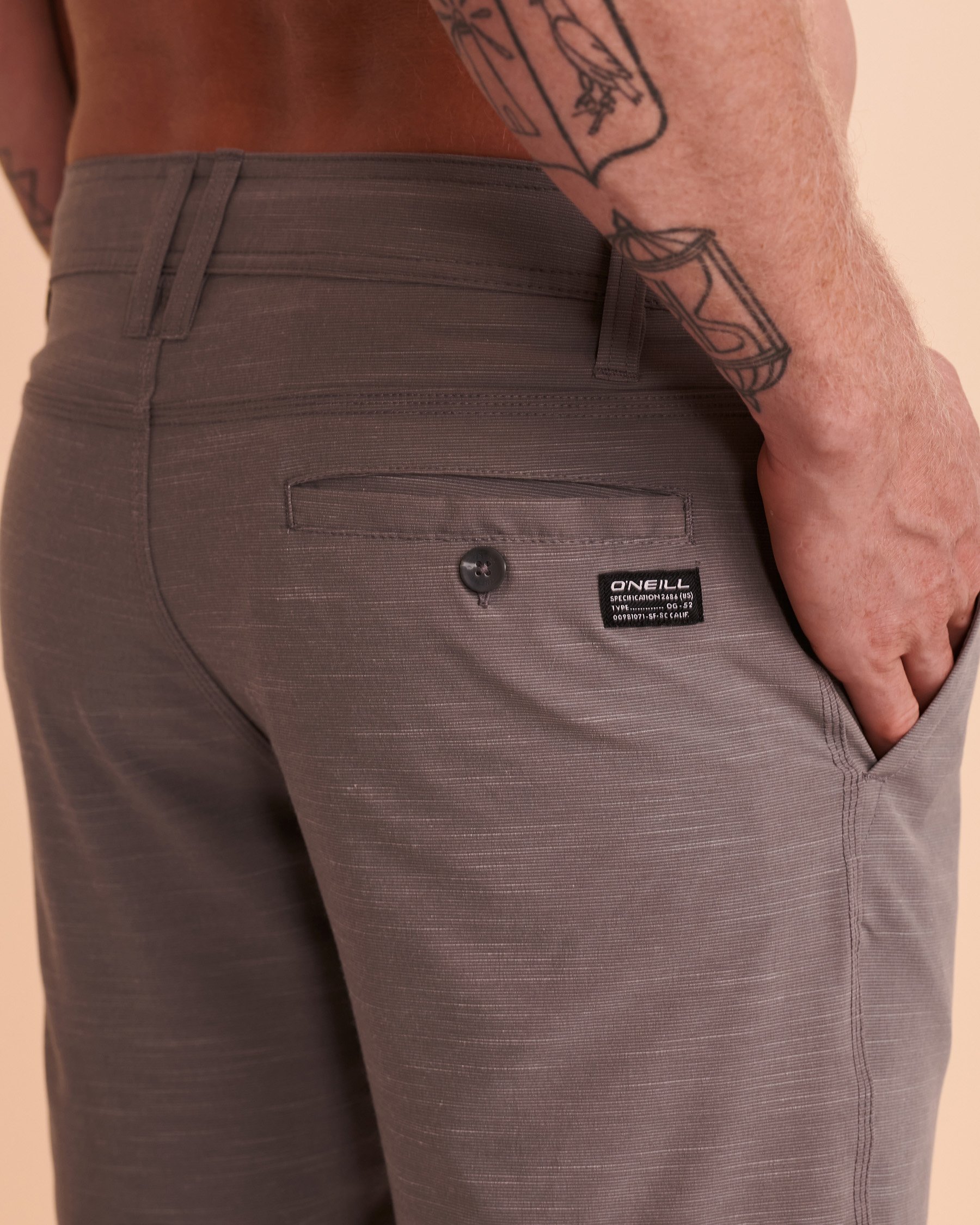 O'NEILL LOCKED SLUB Hybrid Short Grey SP018A025C - View3