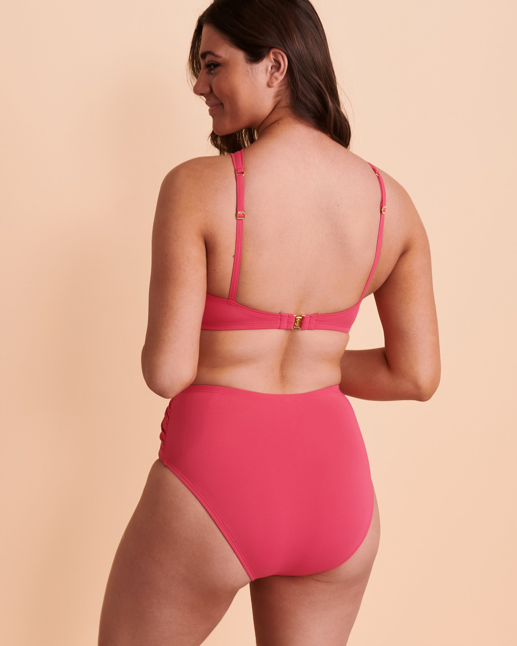 BLEU ROD BEATTIE Haut de bikini à anneaux RING ME UP Rose RBRU22105H - View2